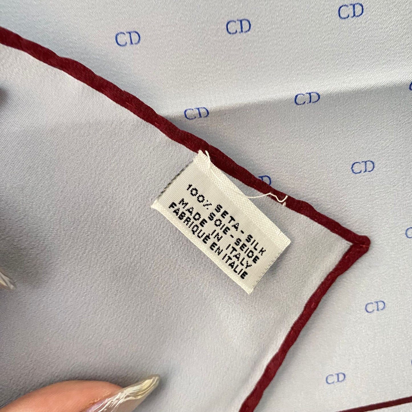 Dior silk scarf