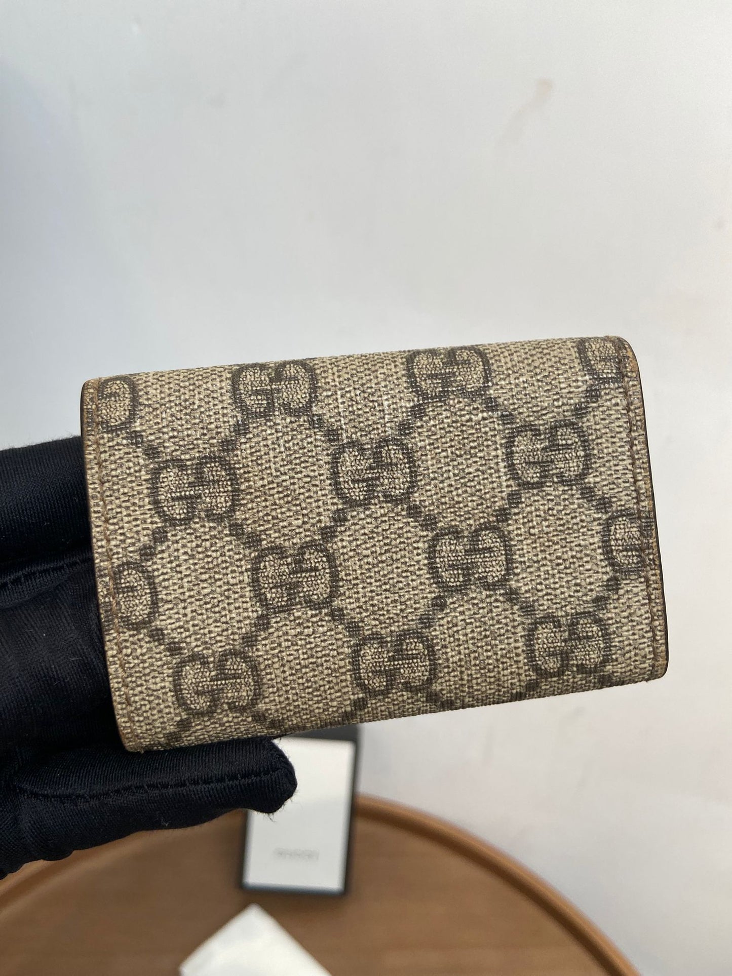 Gucci老花鎖匙包