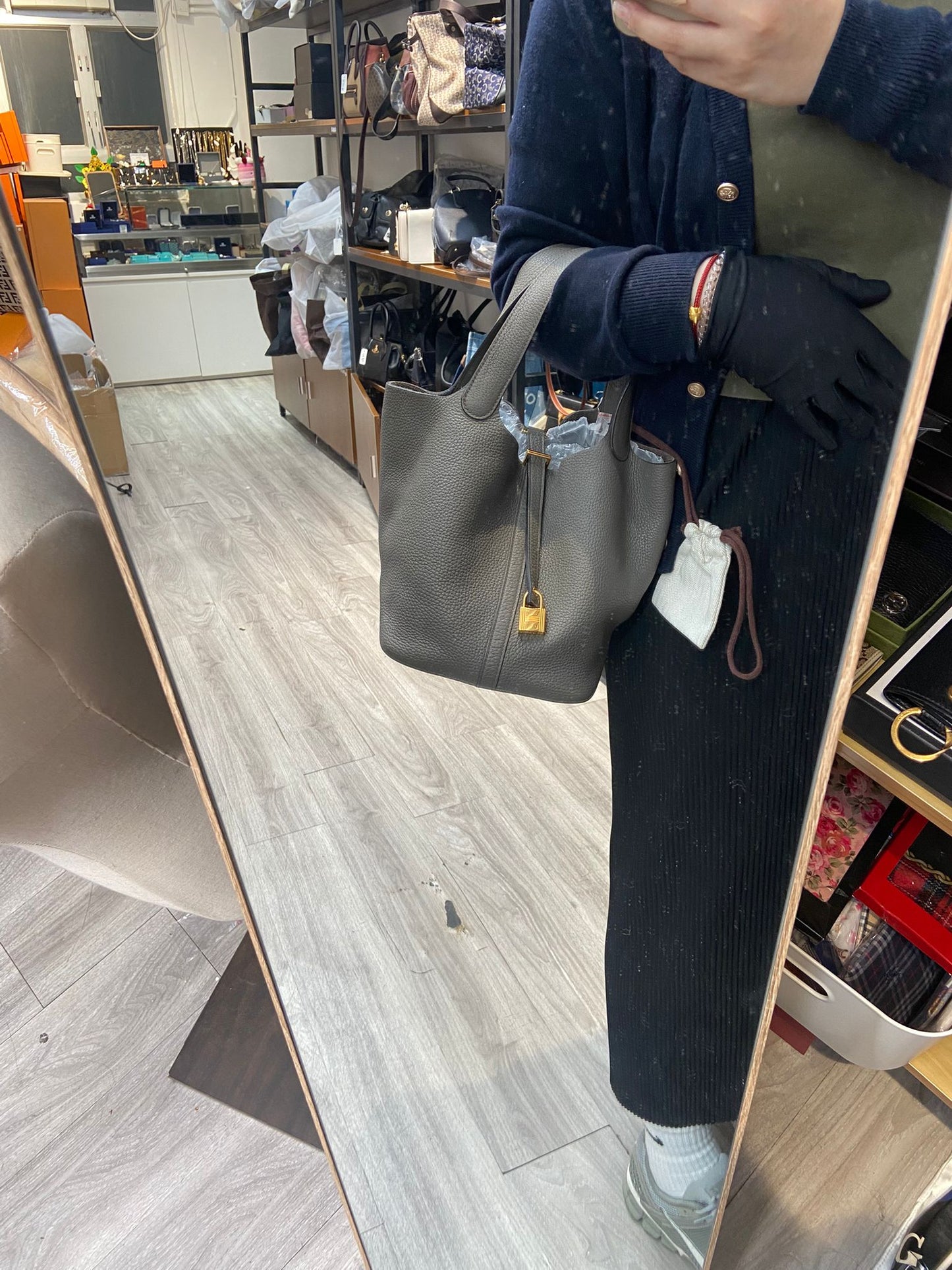 Hermes Picotin 22 錫器灰金扣