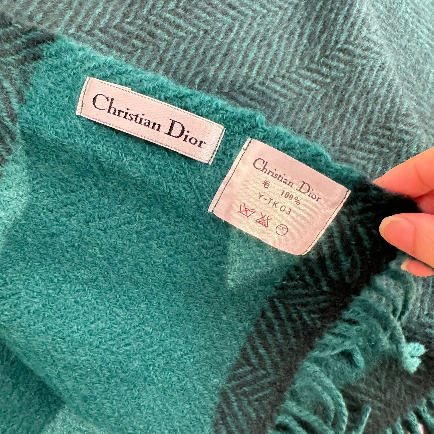 DIOR 100%羊毛披肩