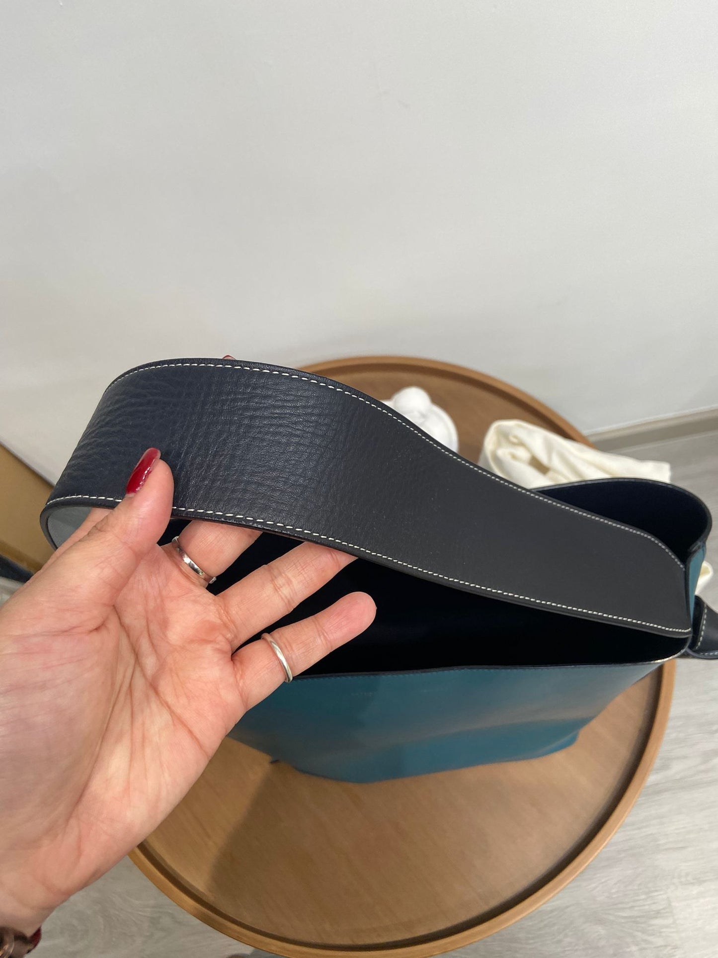 Celine twisted cabas拼色