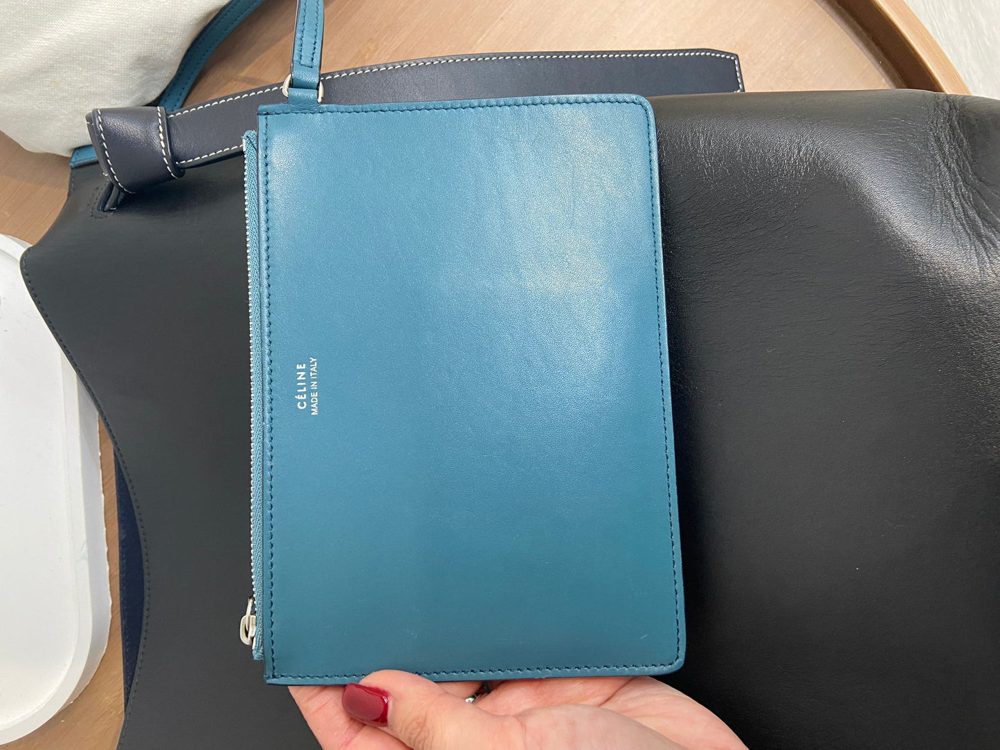 Celine twisted cabas拼色