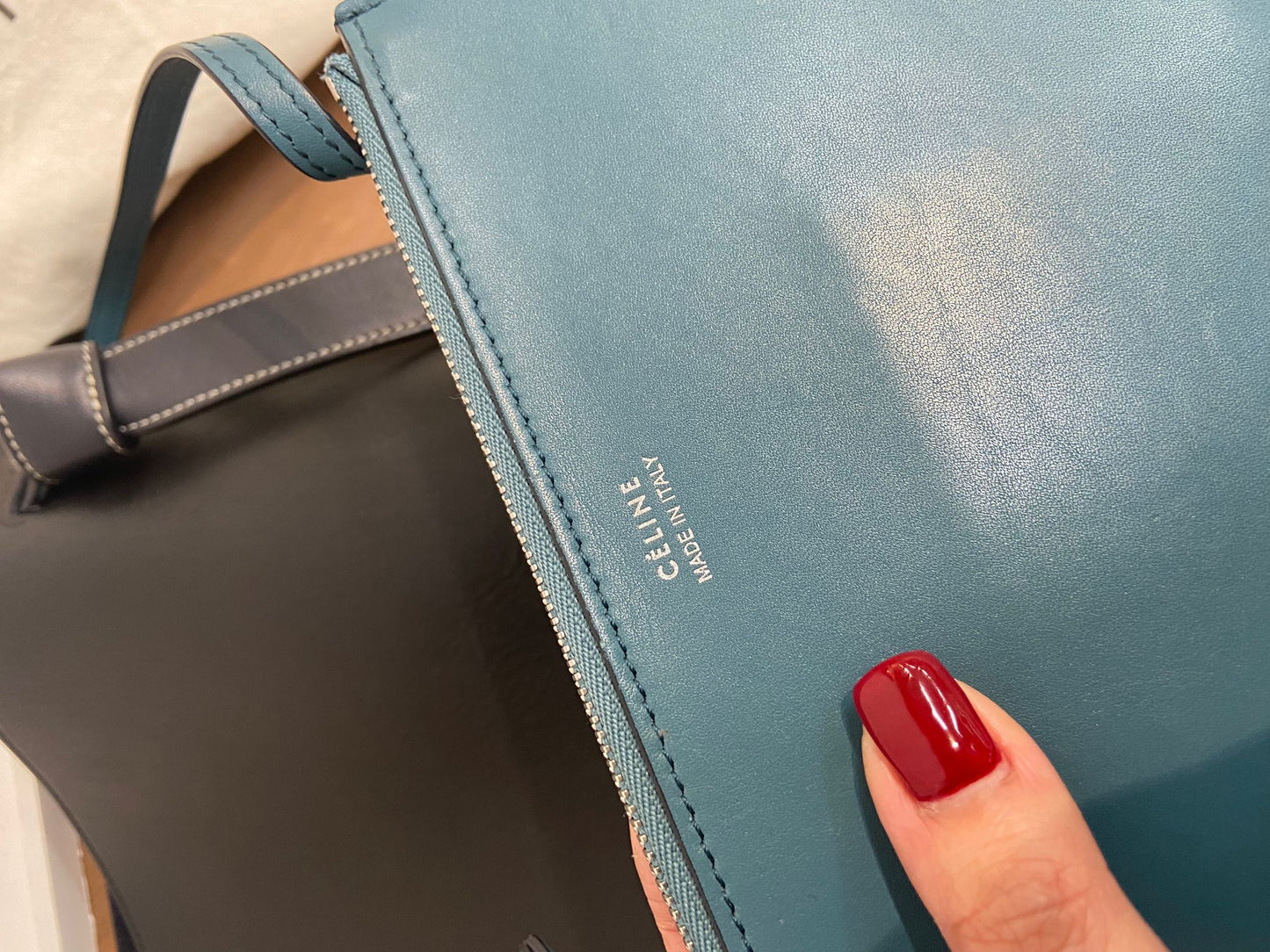 Celine twisted cabas拼色