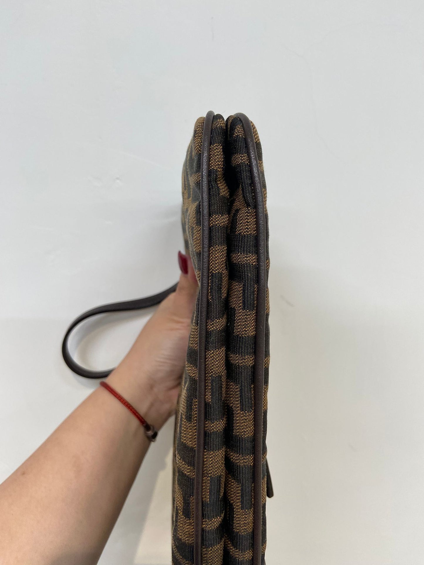 Fendi baguette 雙蓋老花法棍包