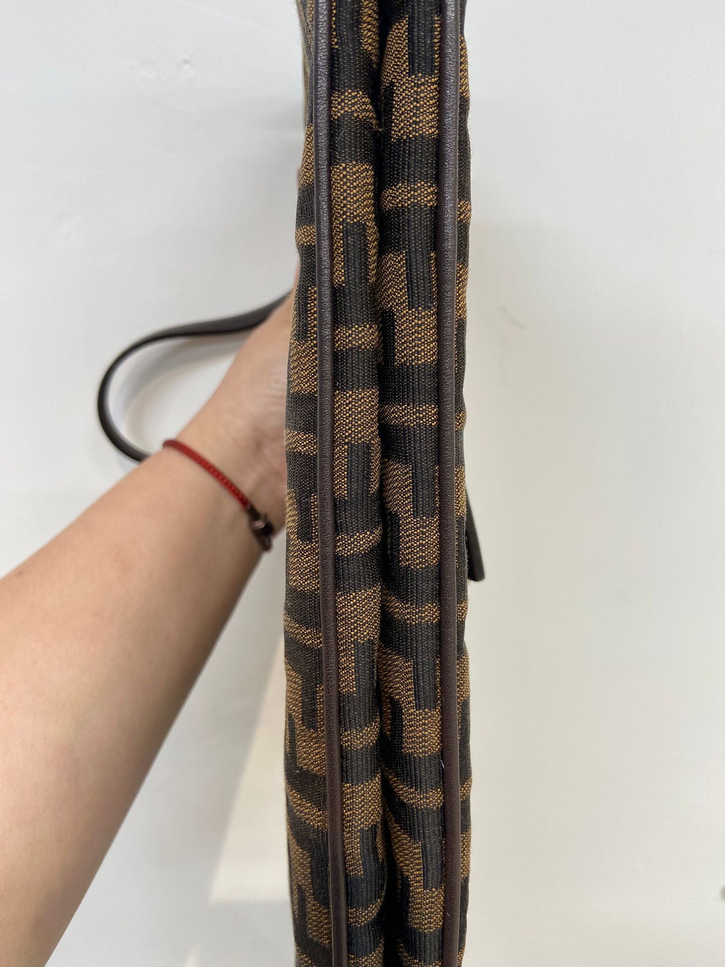 Fendi baguette 雙蓋老花法棍包