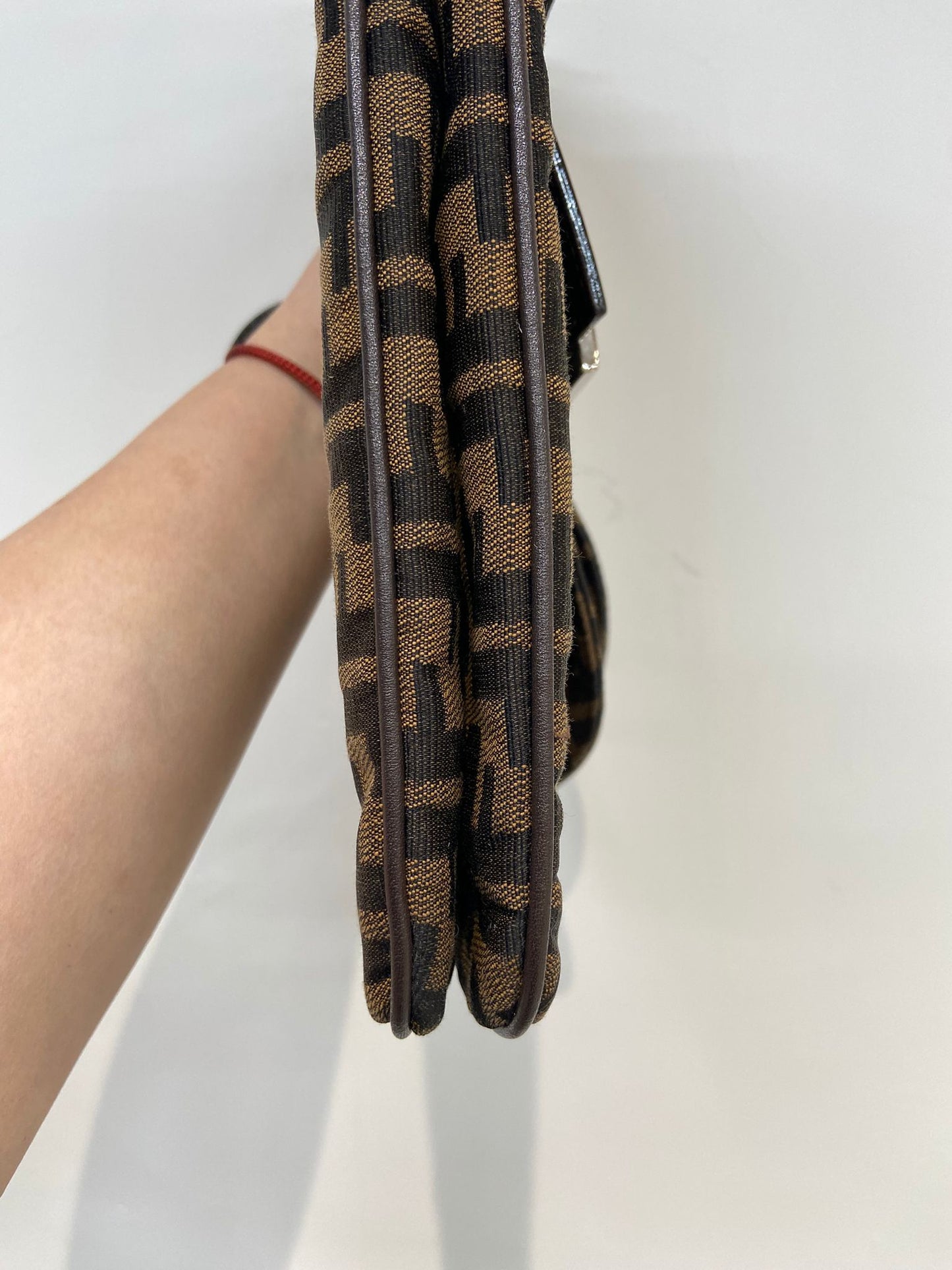 Fendi baguette 雙蓋老花法棍包