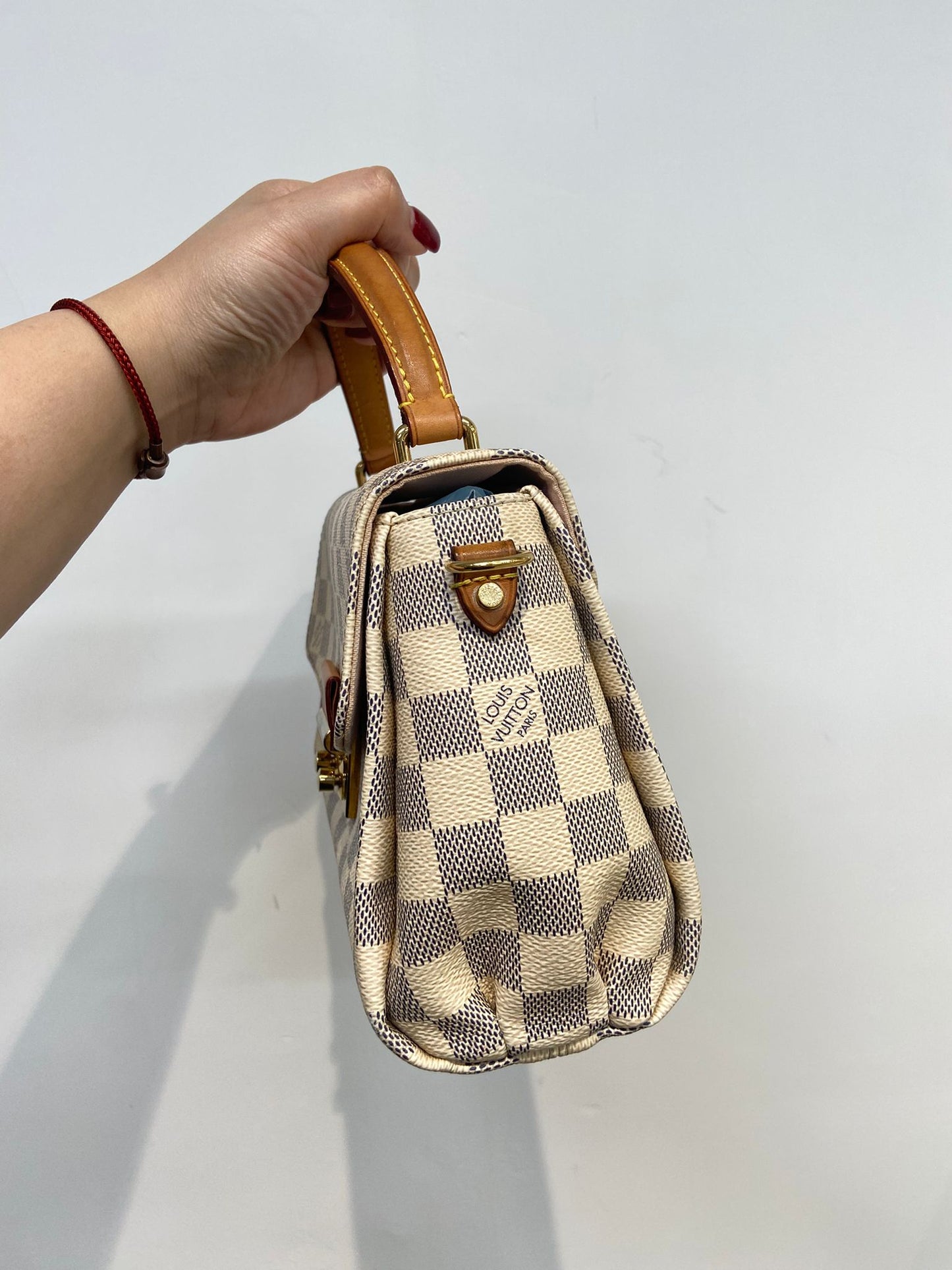 LV croisette 白棋盤兩用袋