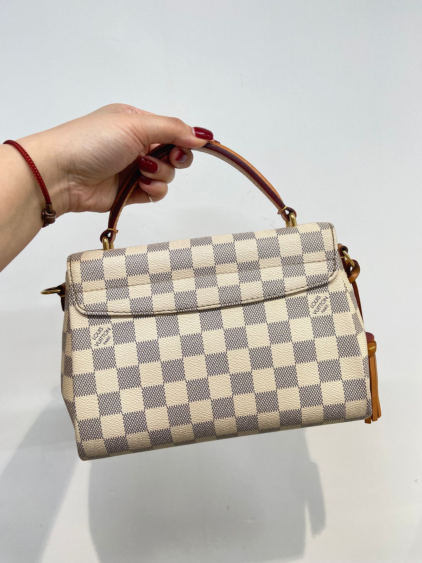 LV croisette 白棋盤兩用袋