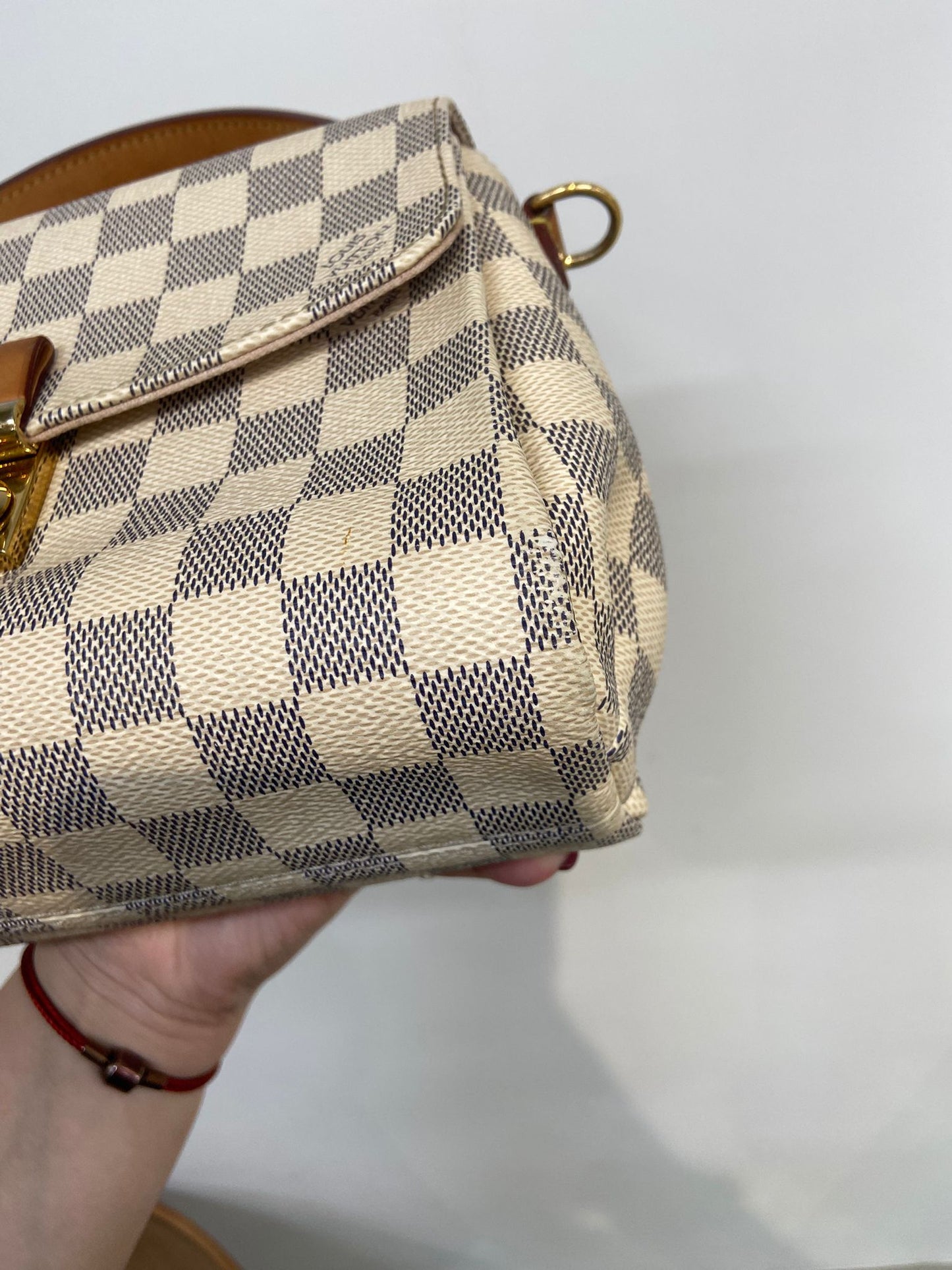 LV croisette 白棋盤兩用袋
