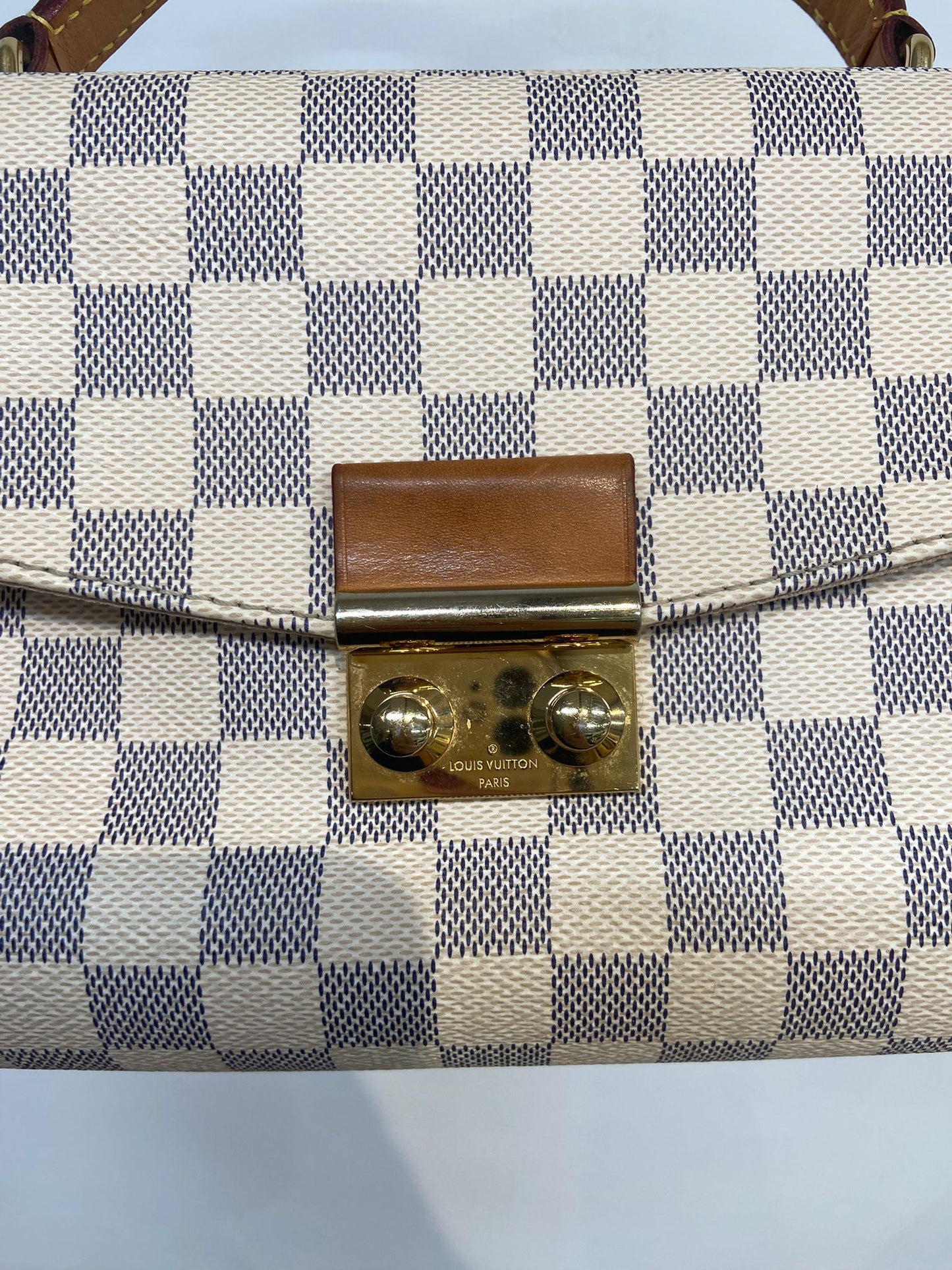 LV croisette 白棋盤兩用袋