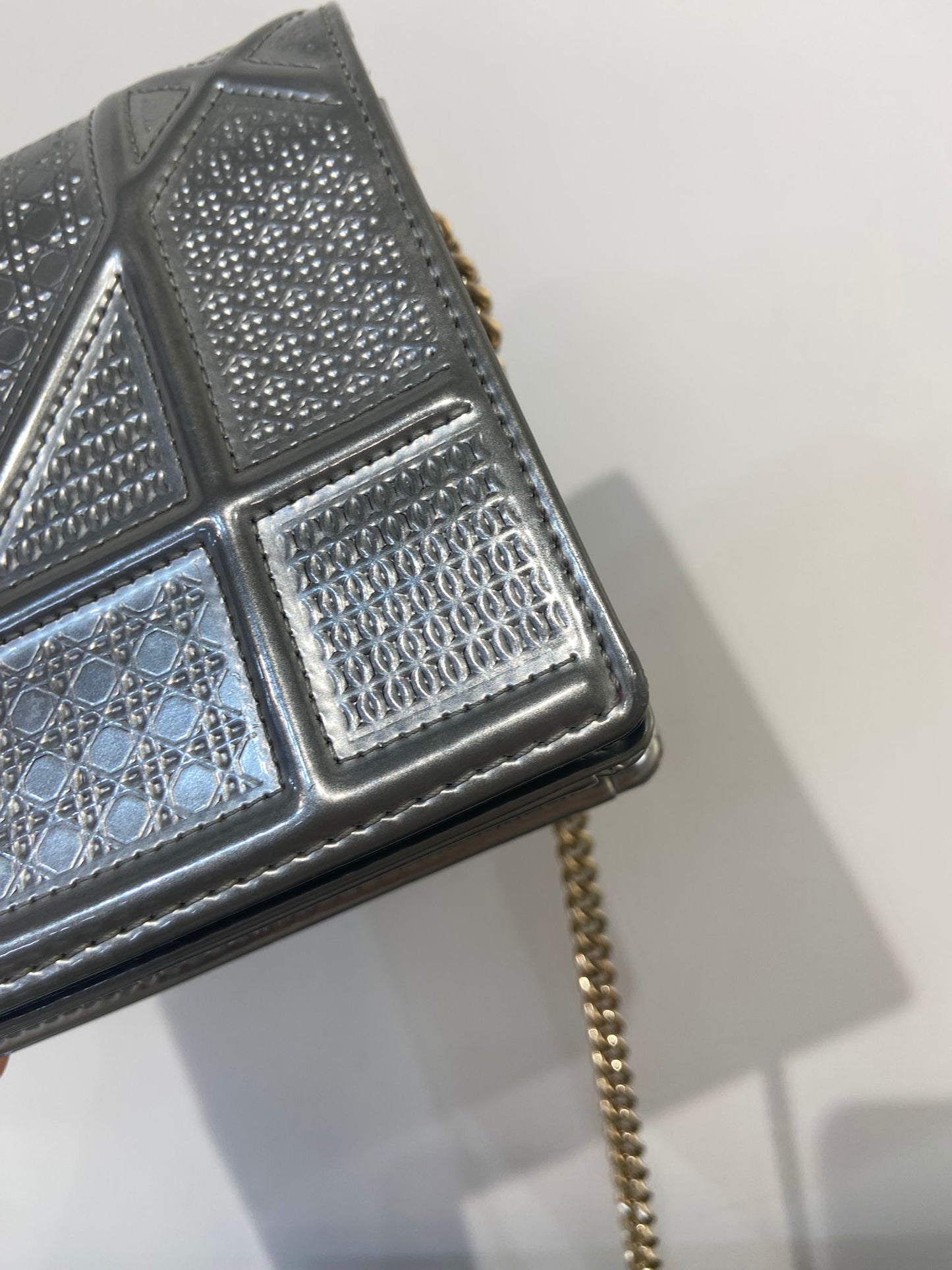 DIOR 銀色盾牌WOC