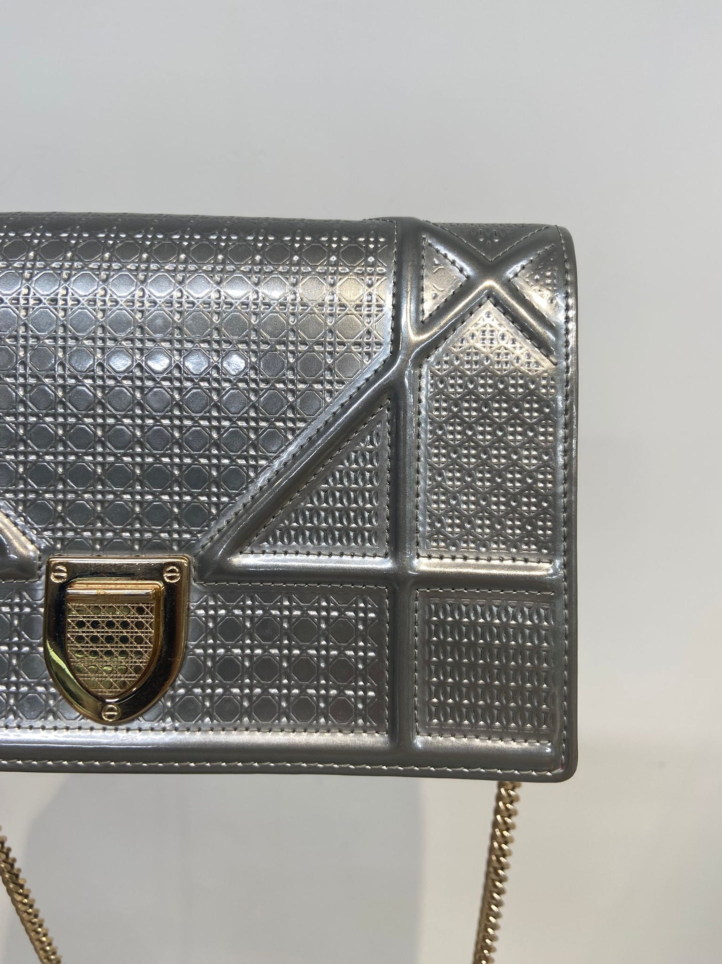 DIOR 銀色盾牌WOC