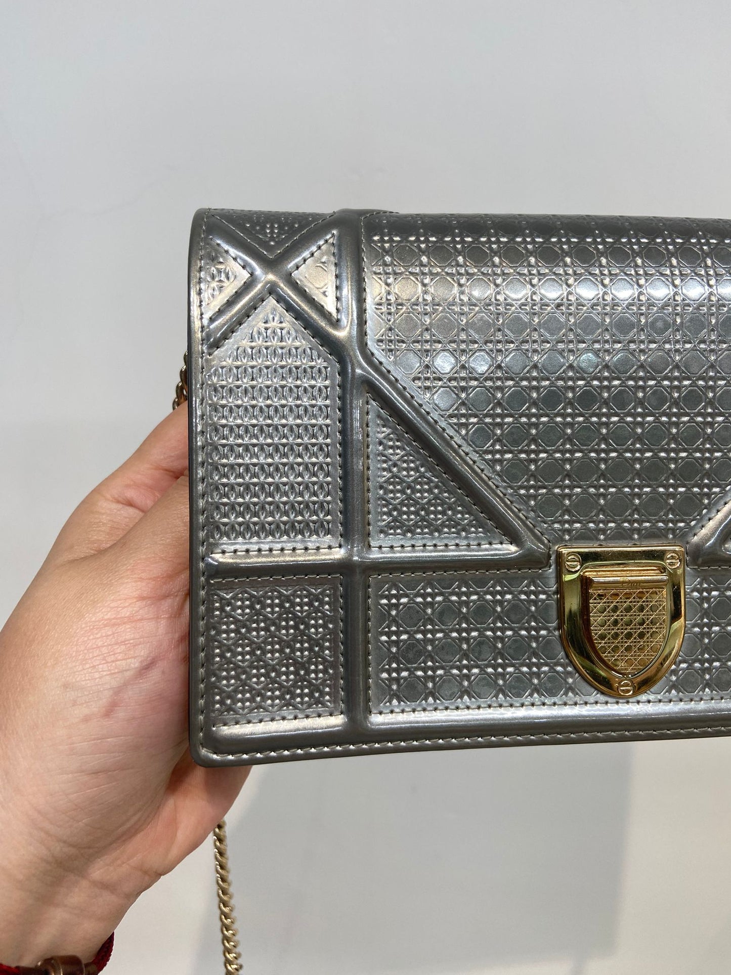 DIOR 銀色盾牌WOC