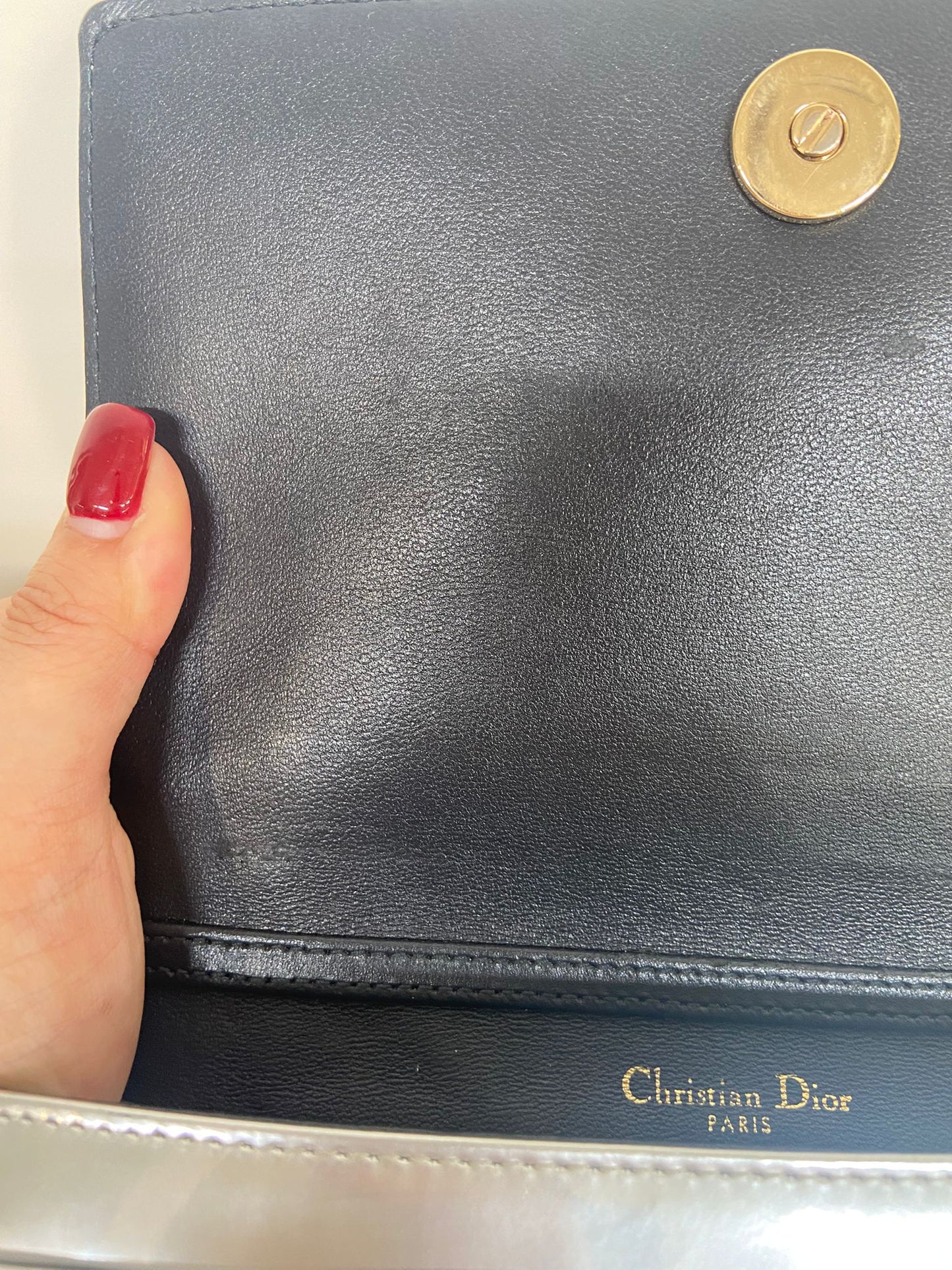 DIOR 銀色盾牌WOC