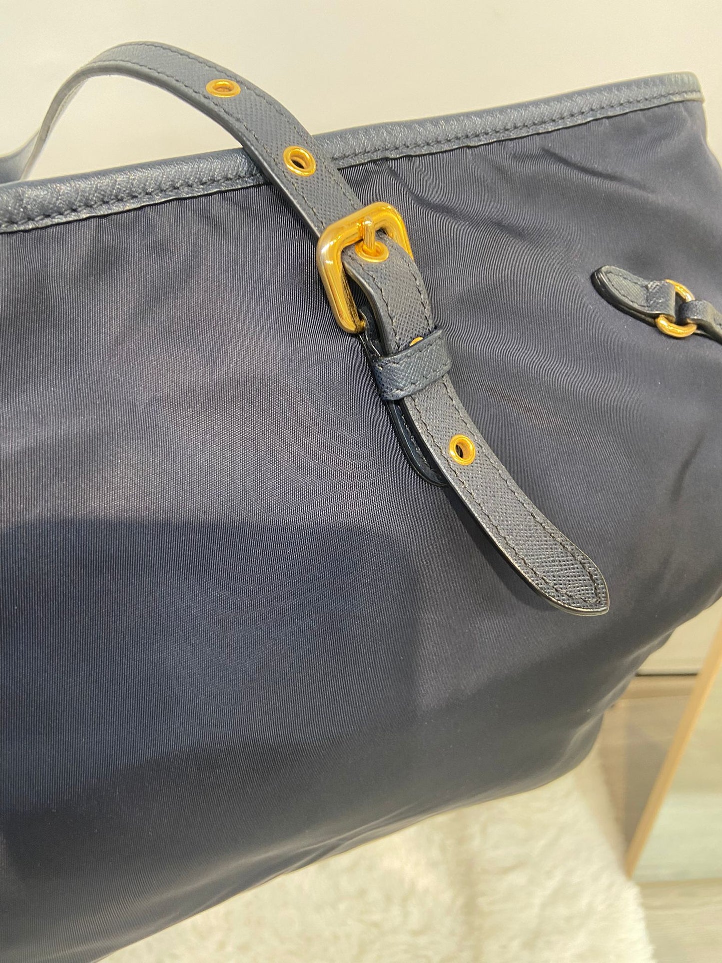 Prada 降落傘tote bag