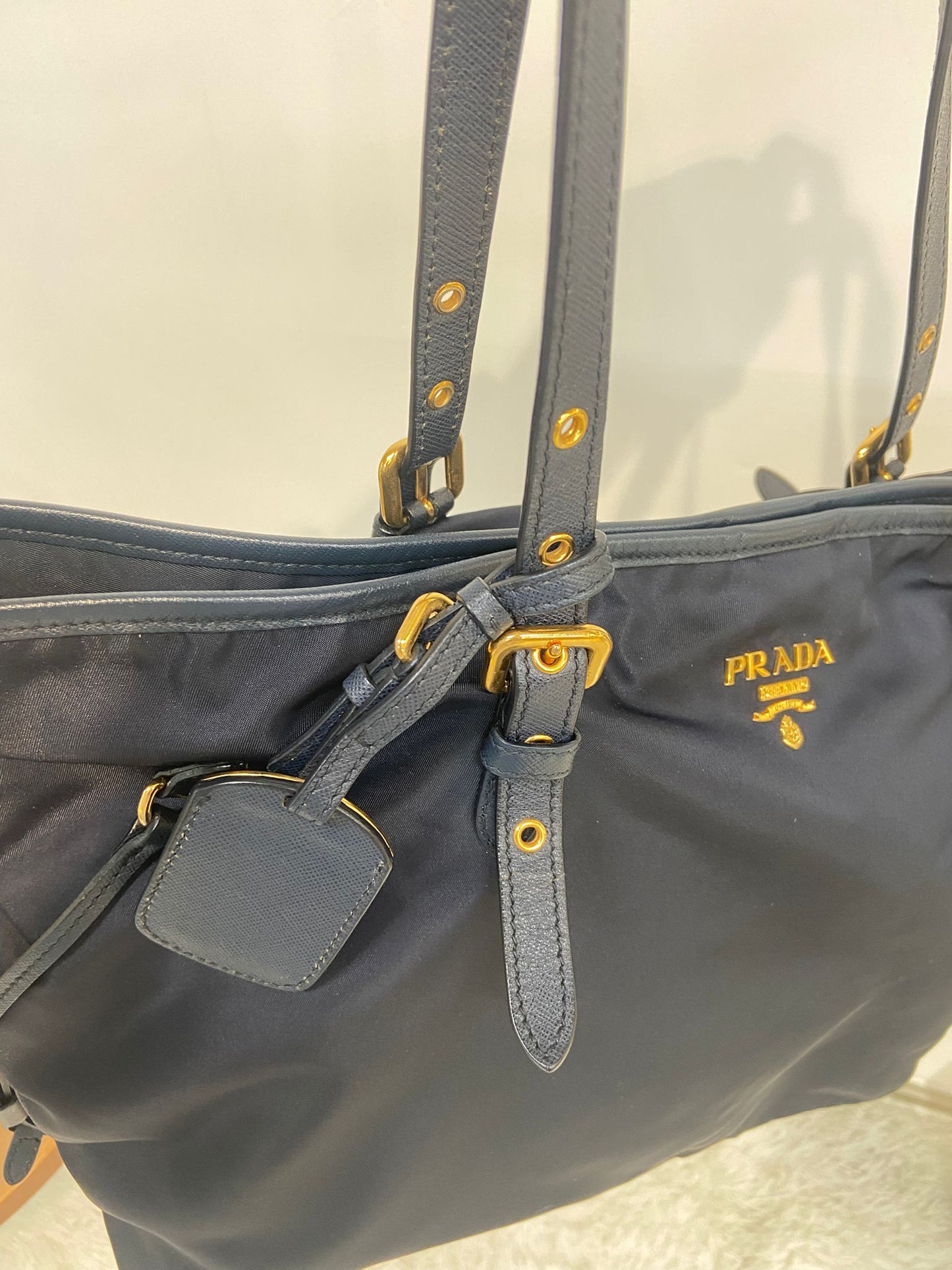 Prada 降落傘tote bag