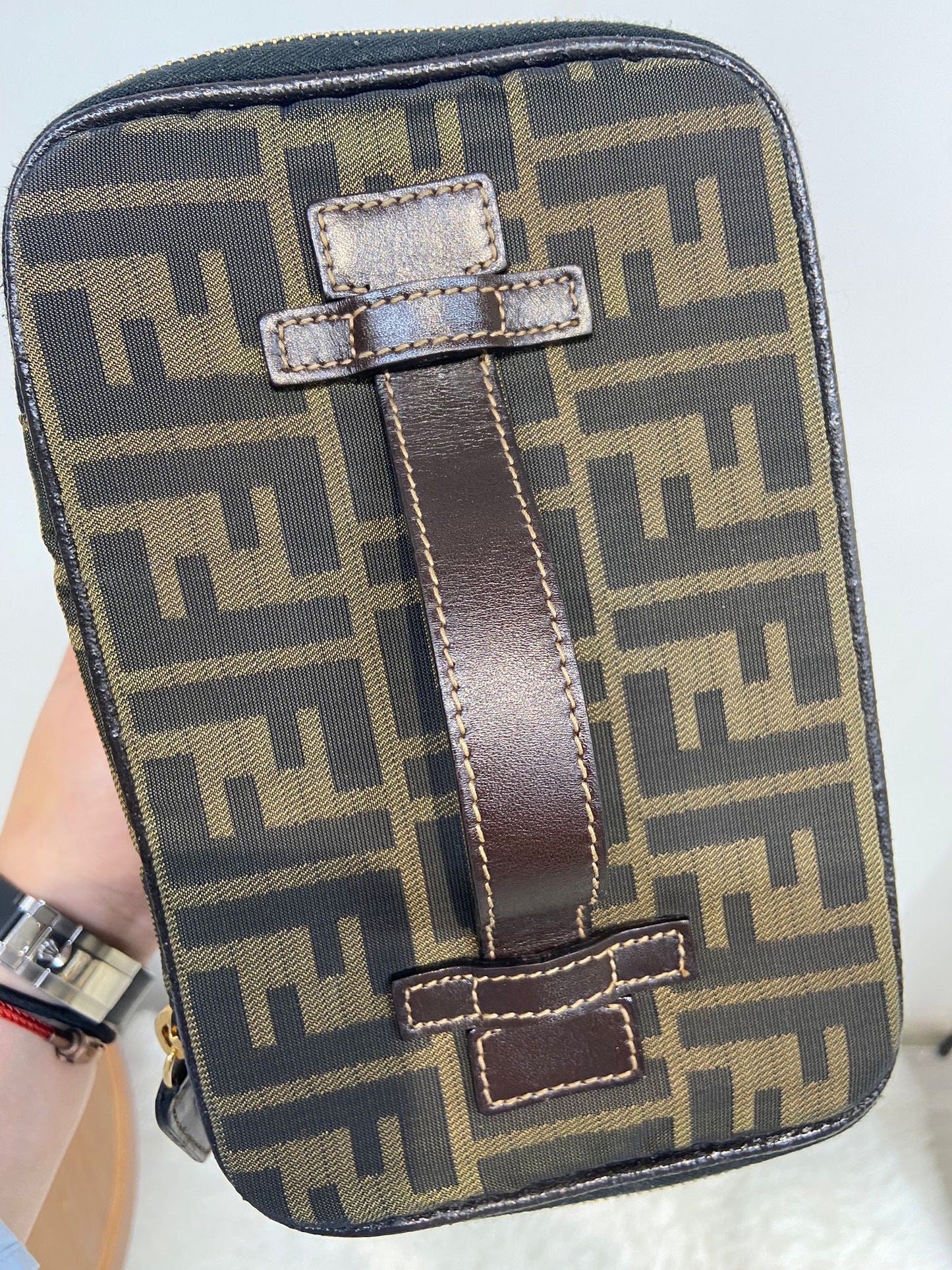 FENDI 老花 jacquard 化妝包