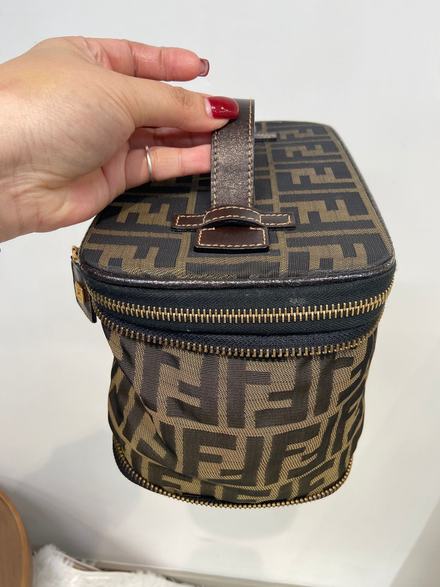 FENDI 老花 jacquard 化妝包