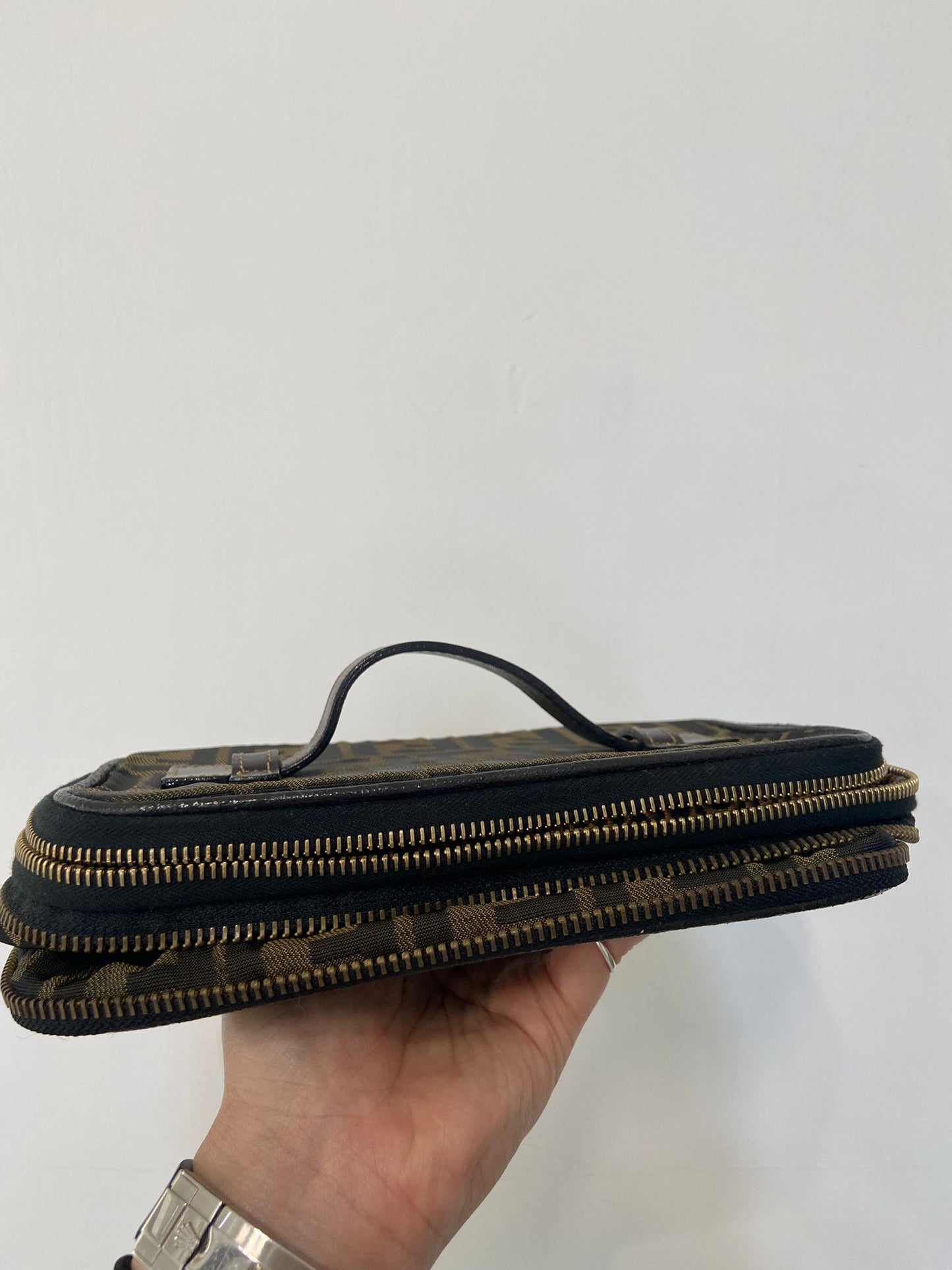 FENDI 老花 jacquard 化妝包
