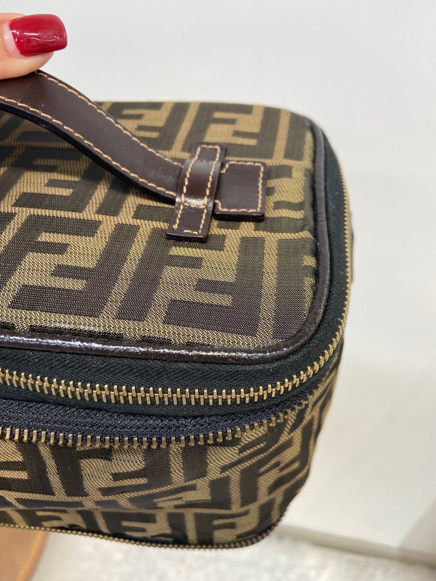 FENDI 老花 jacquard 化妝包
