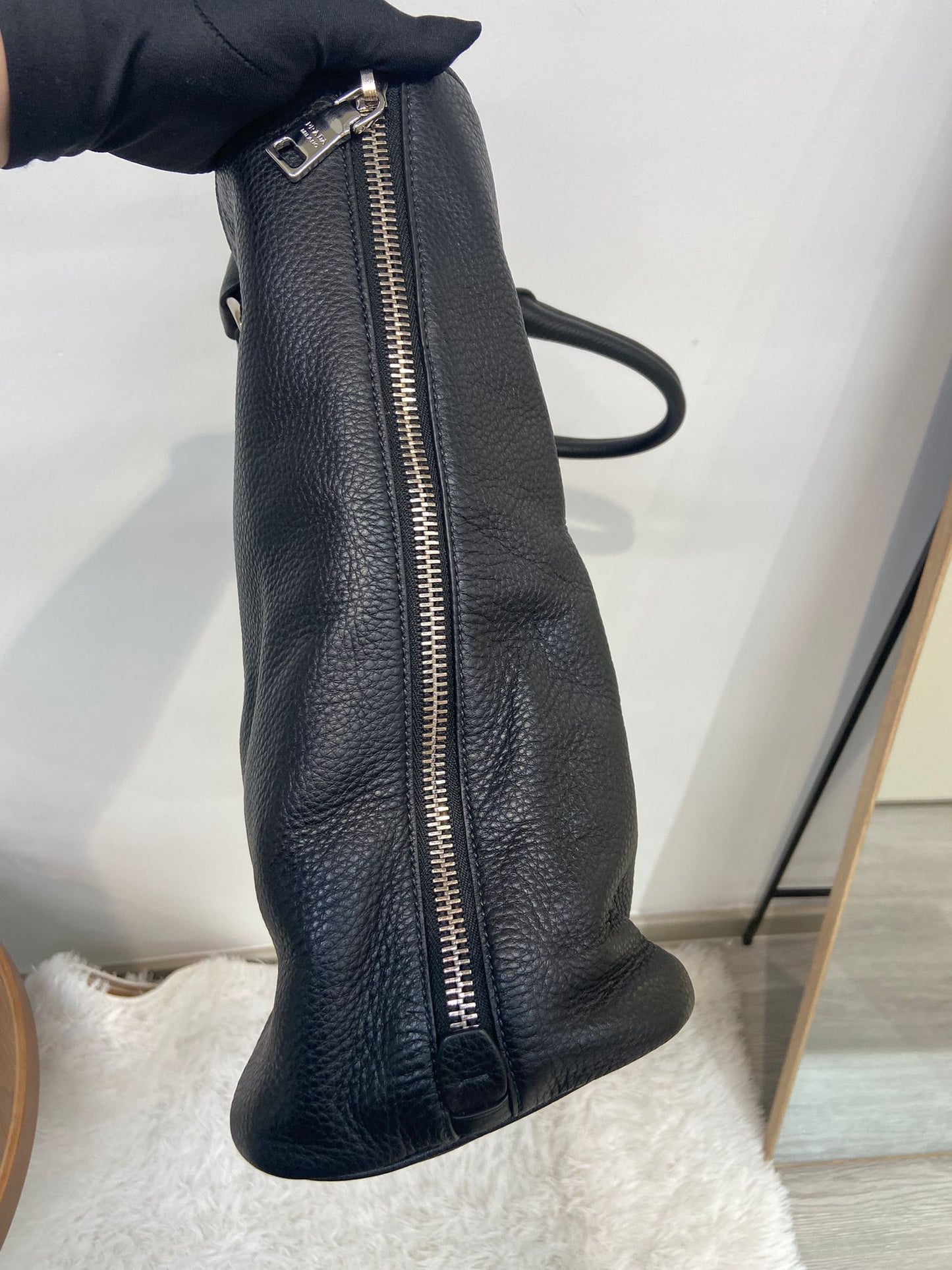 Prada 牛皮 2 ways 兩用袋