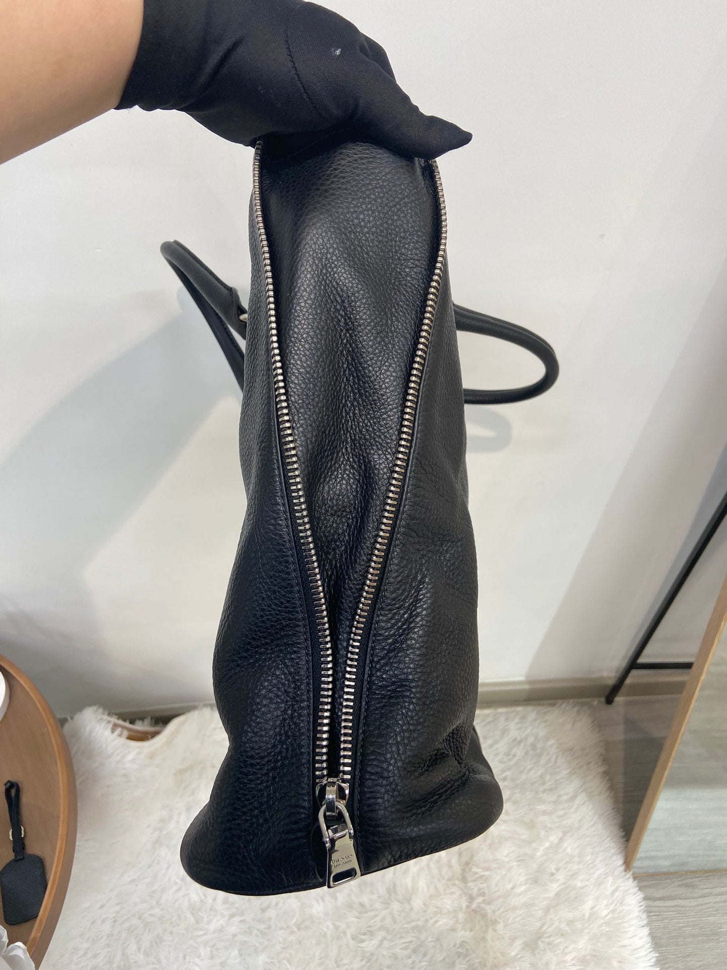 Prada 牛皮 2 ways 兩用袋