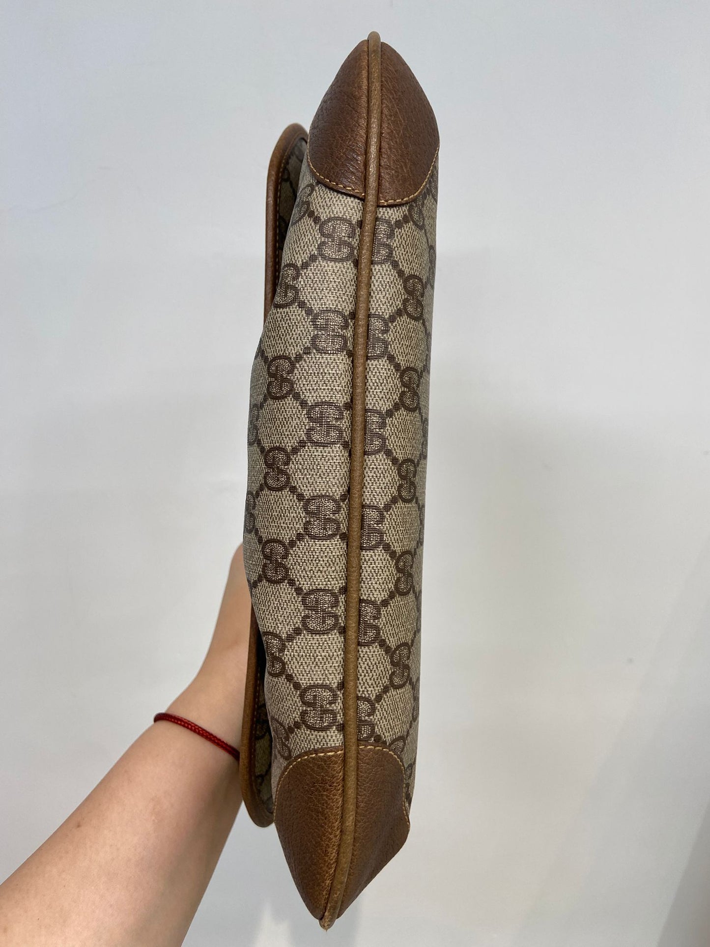 Gucci 老花餃子型 手拎包