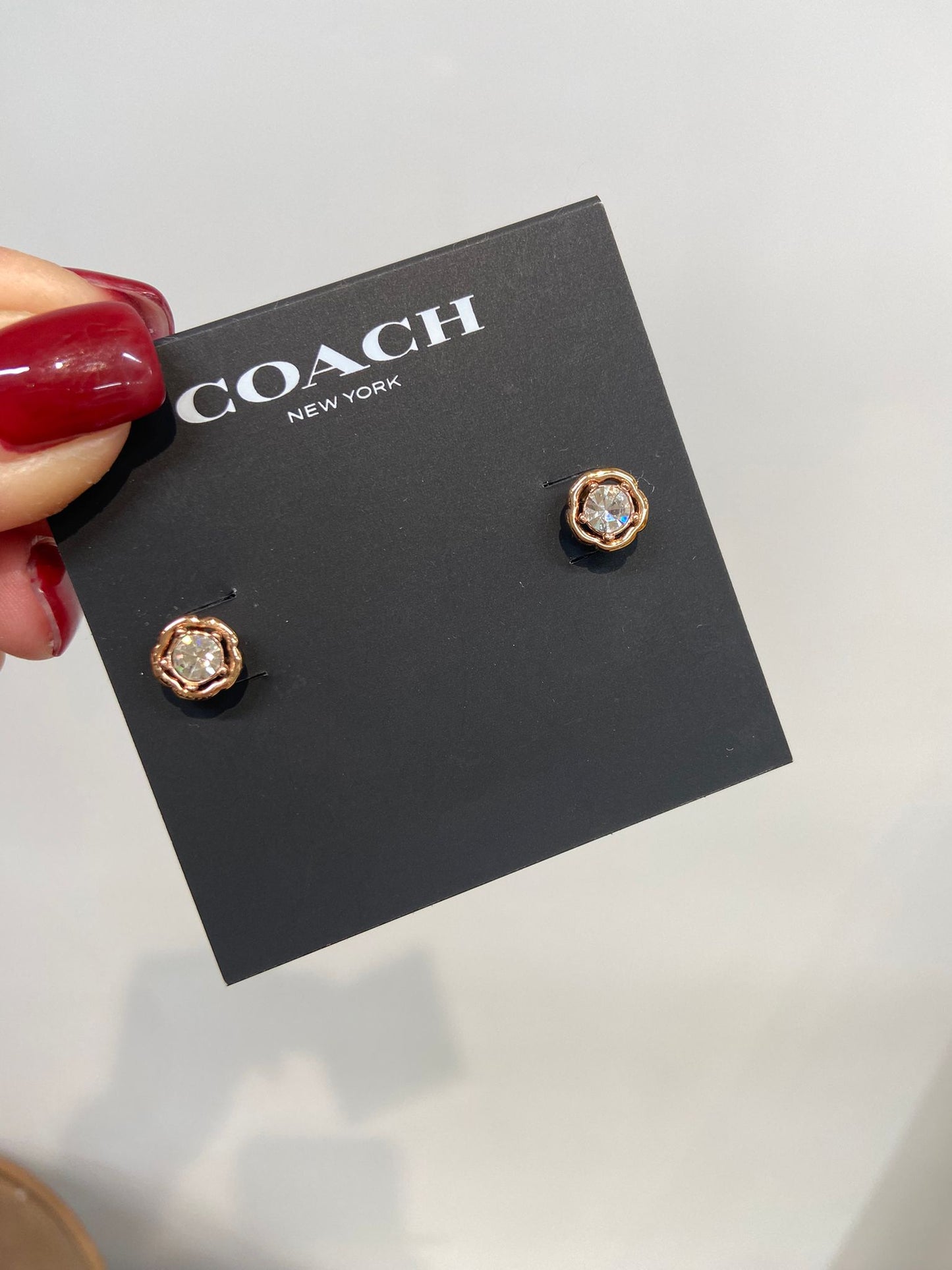 Coach 兩用 單石耳環