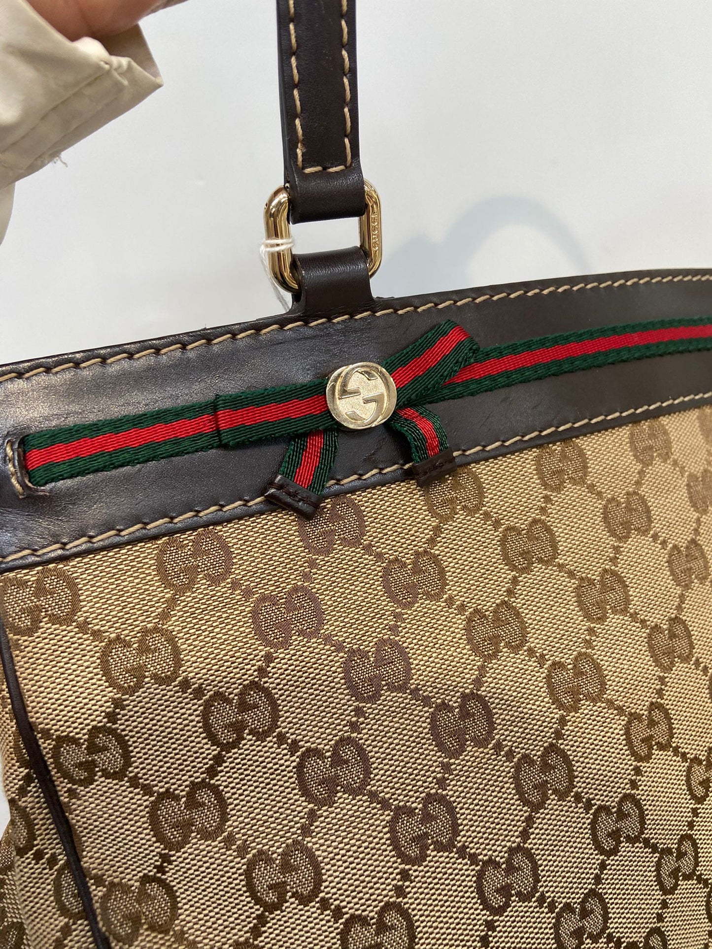 GUCCI 老花單肩包