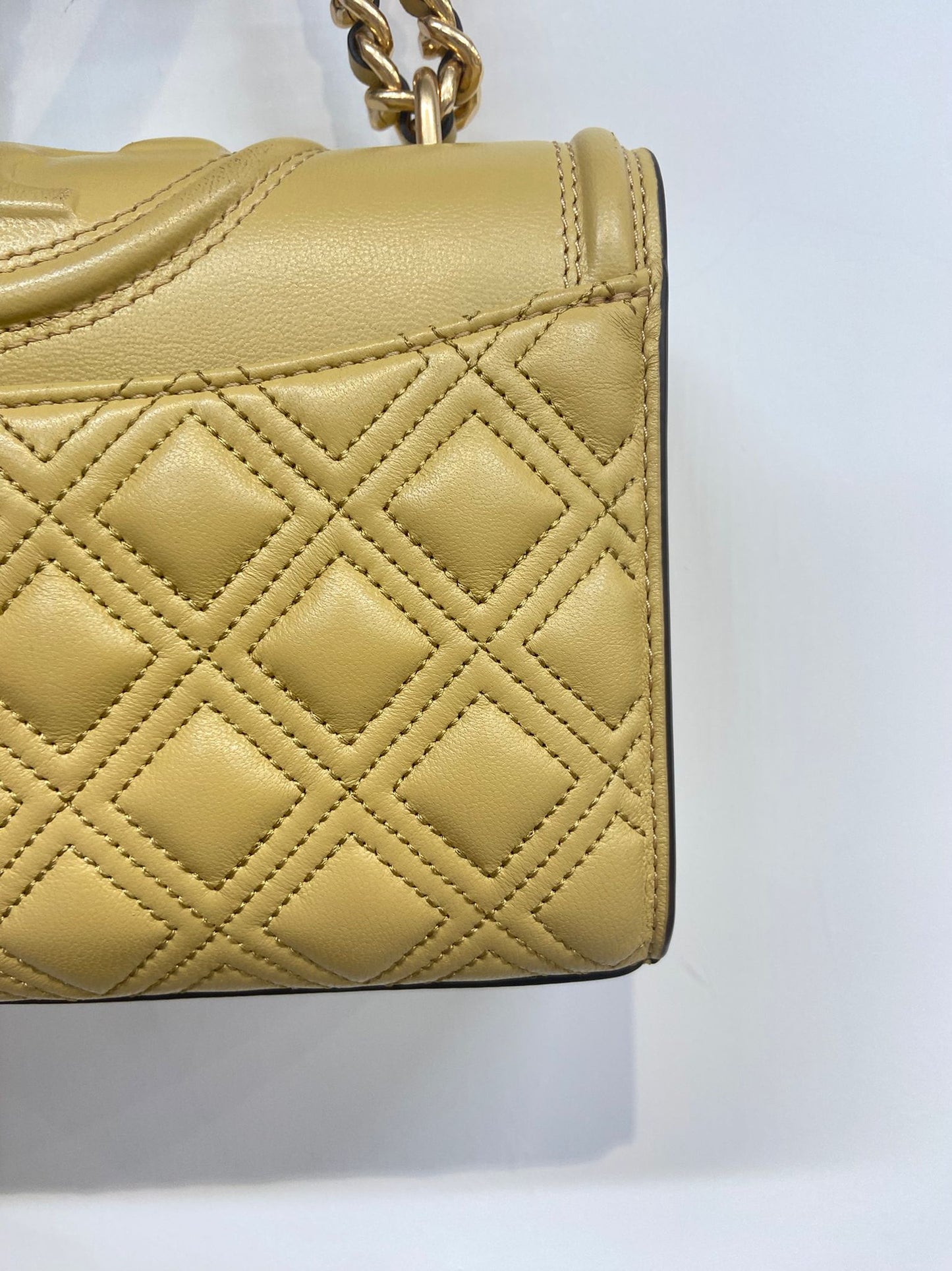 Tory Burch 奶黃色 鏈條袋
