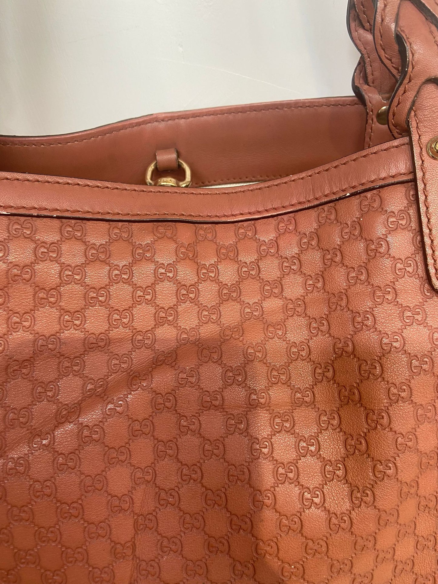 GUCCI 壓花 牛皮單肩包