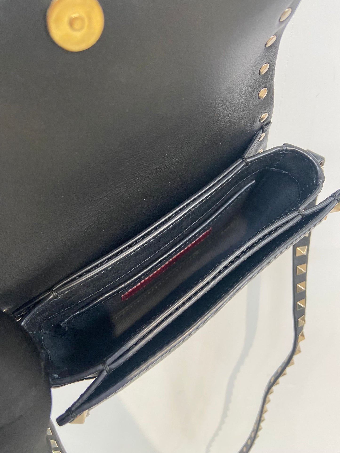 Valentino 黑色斜孭袋