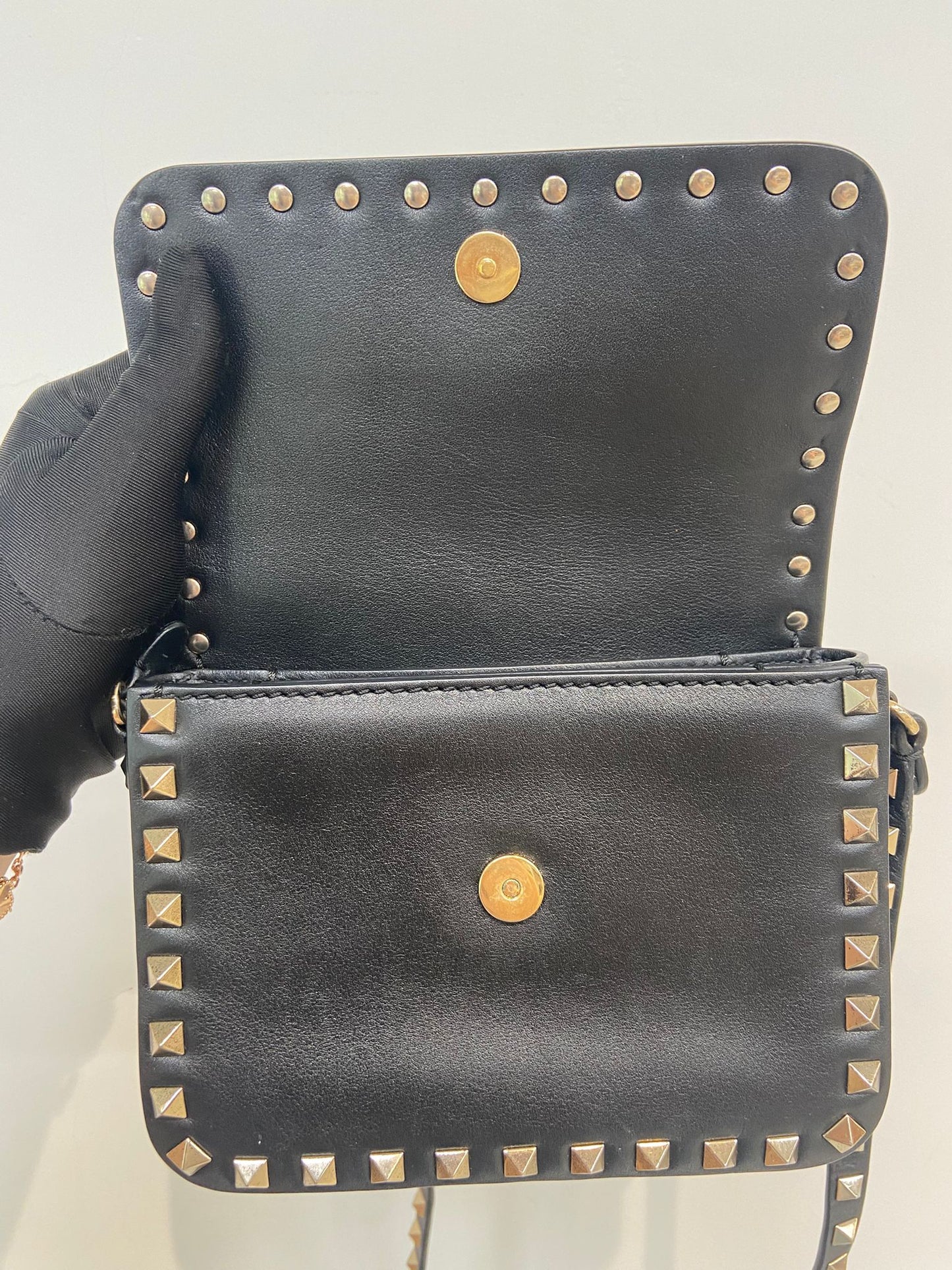 Valentino 黑色斜孭袋