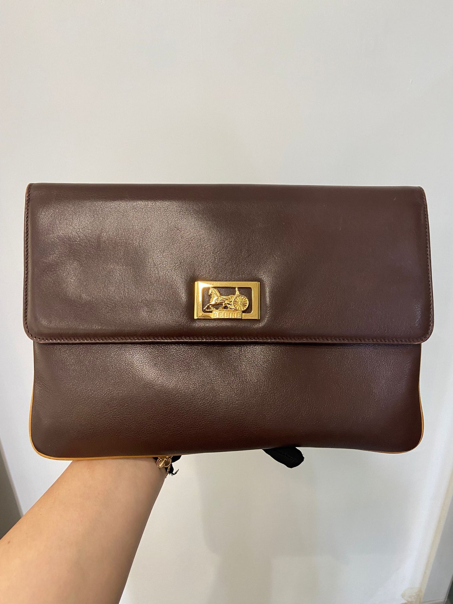 CELINE clutch chain bag
