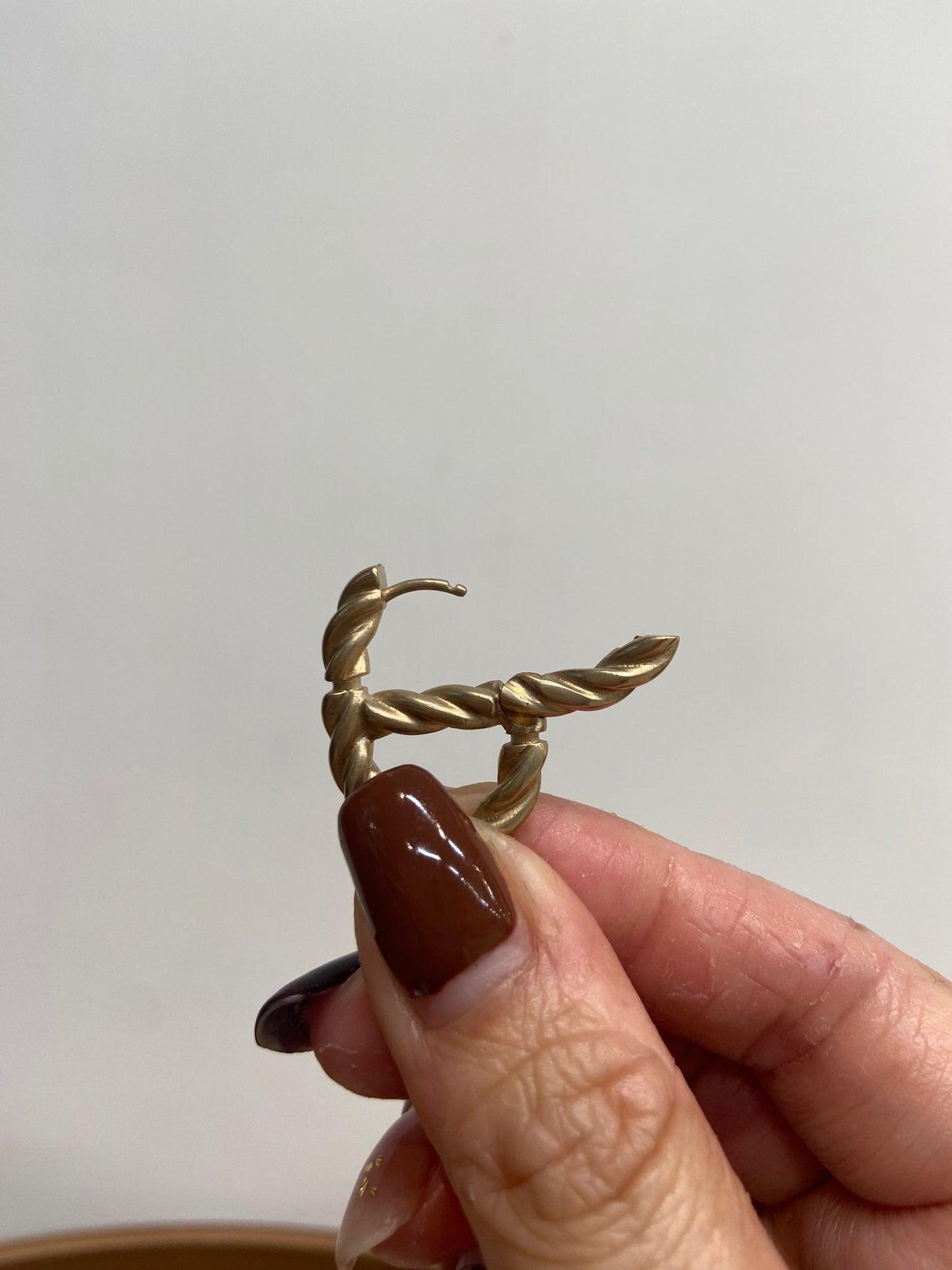 DIOR 麻花吊 耳環