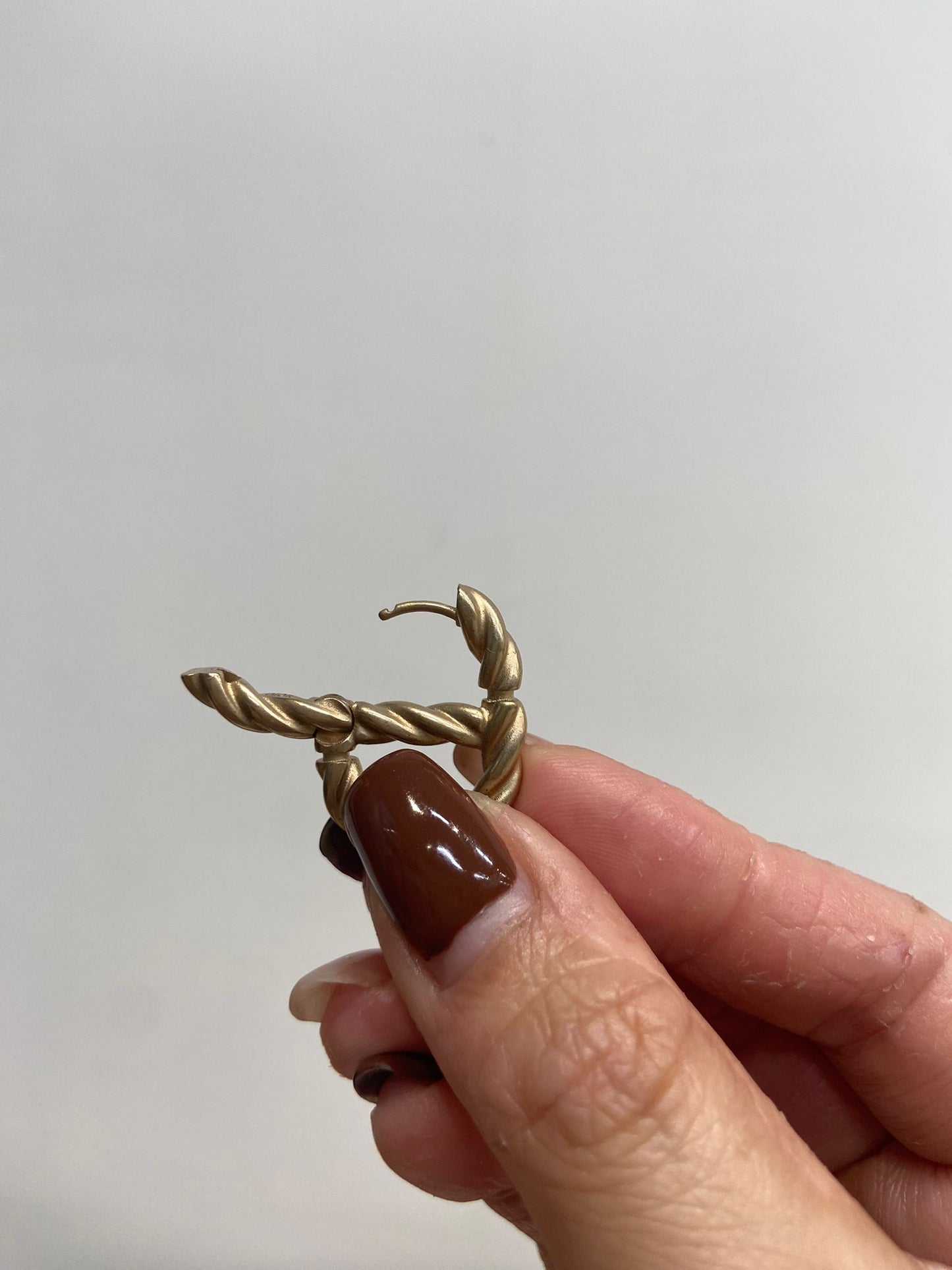 DIOR 麻花吊 耳環