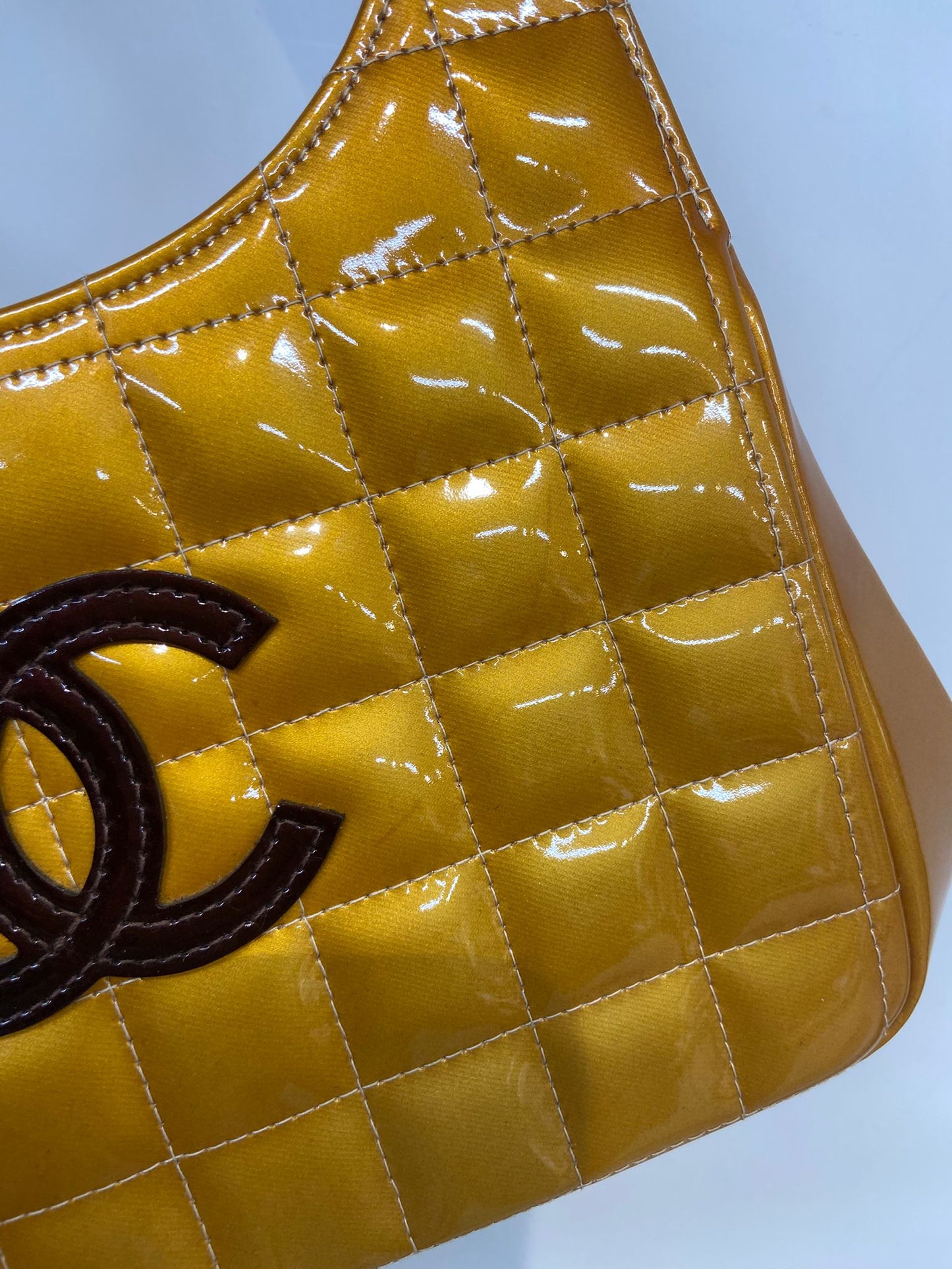 Chanel 漆皮手挽 腋下包