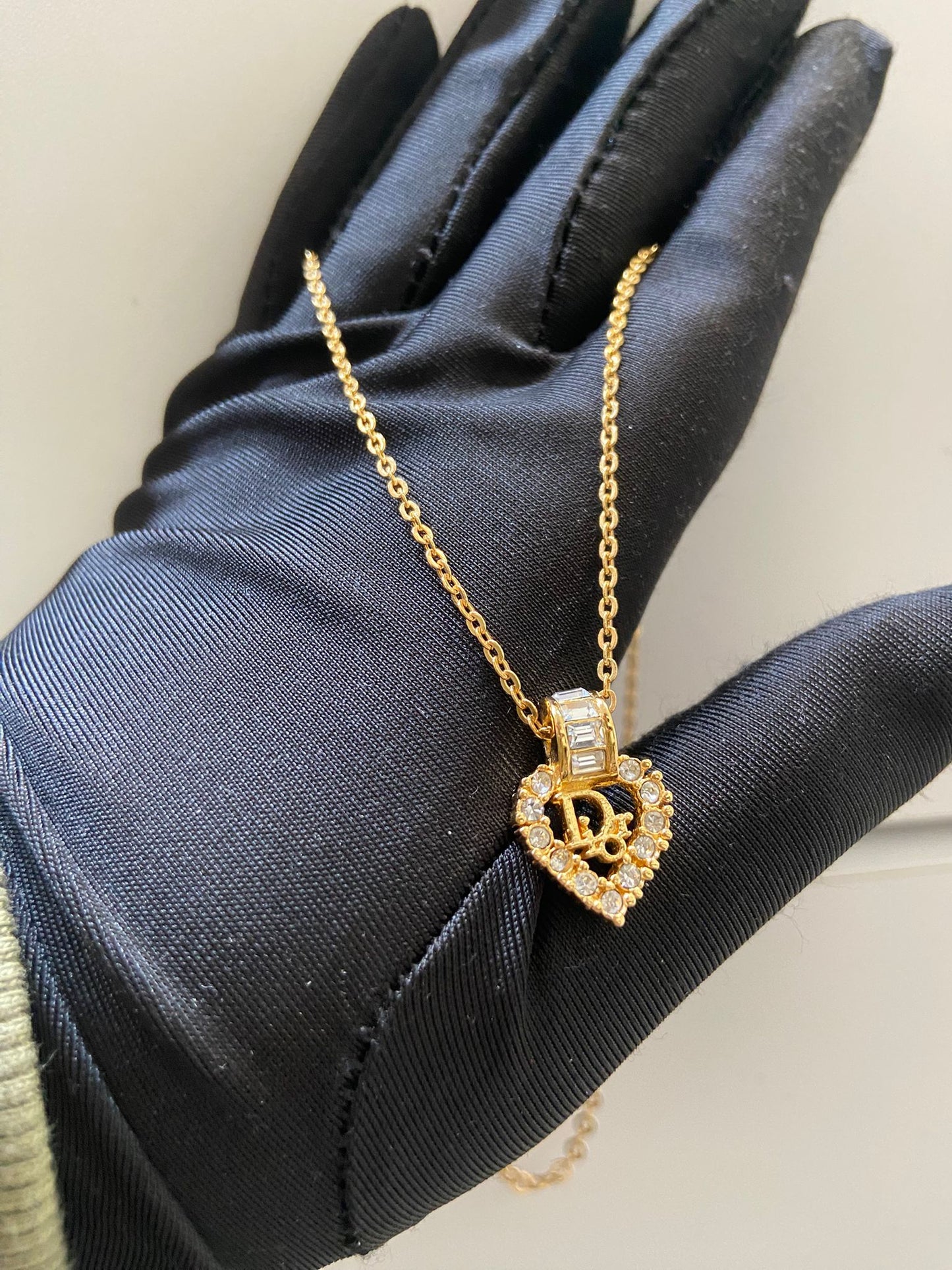 DIOR 心形CD有石頸鏈