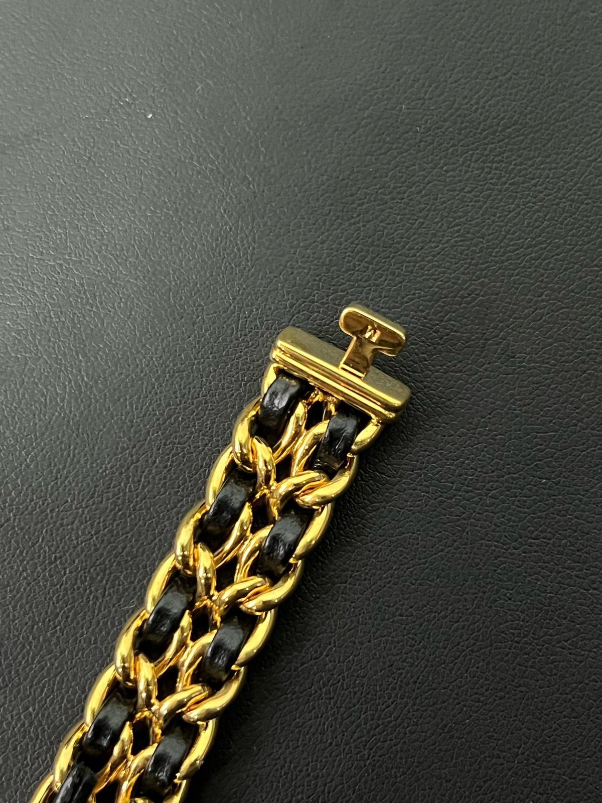 Chanel Premiere黑金小方糖手錶