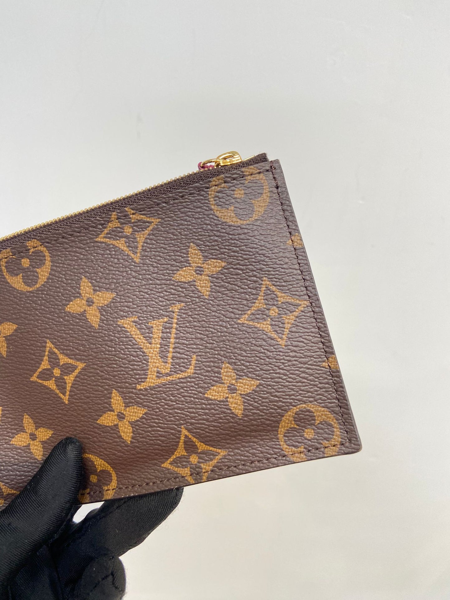 LV 老花/桃紅色 卡包兩件套 一Set