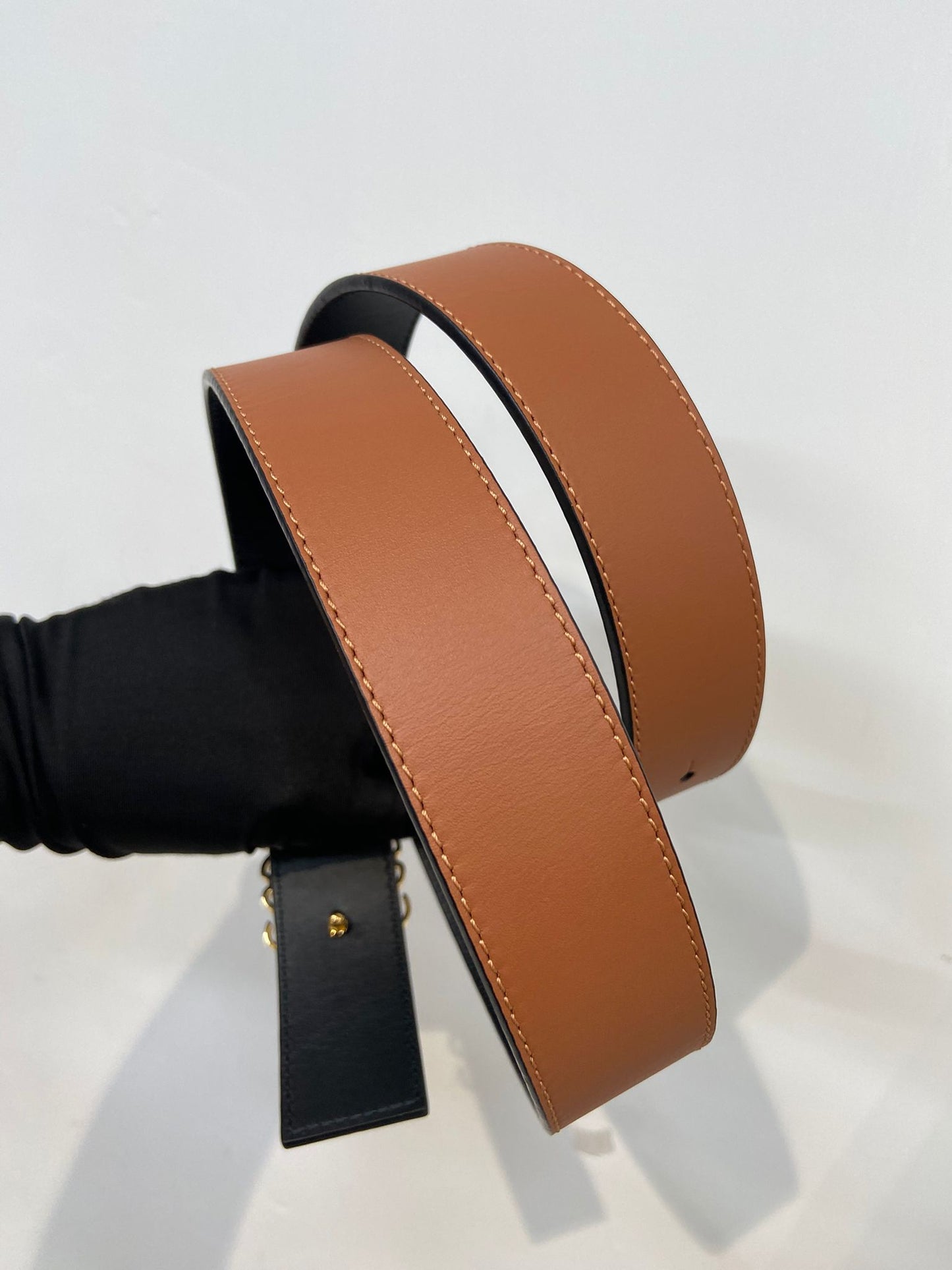LOEWE 金扣雙面皮帶