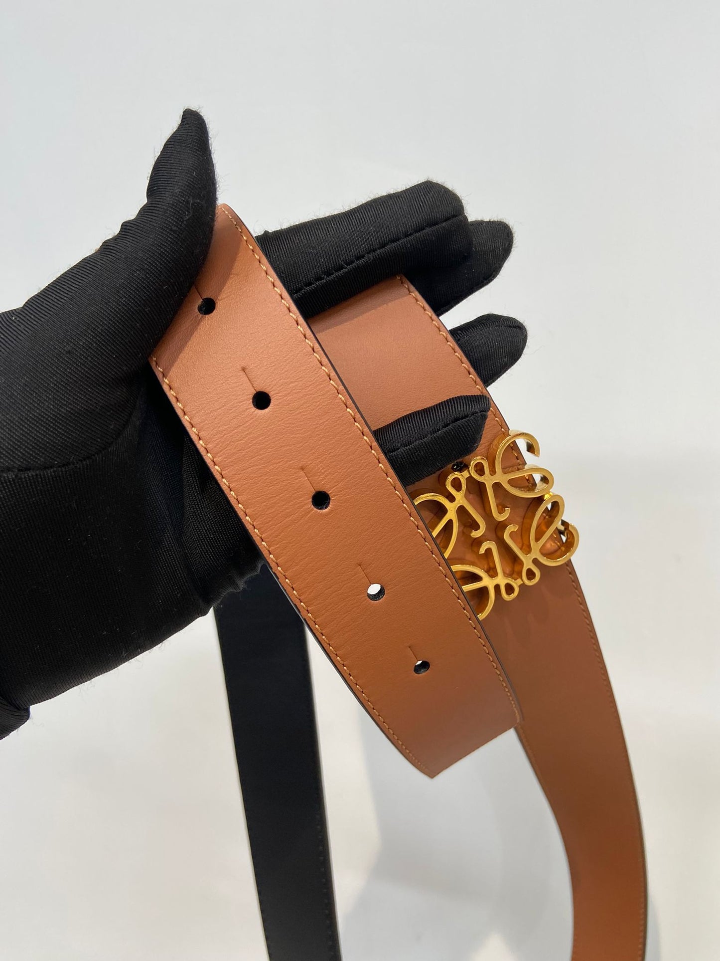 LOEWE 金扣雙面皮帶
