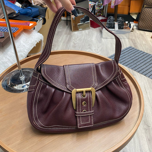 CELINE 棗紅腋下包