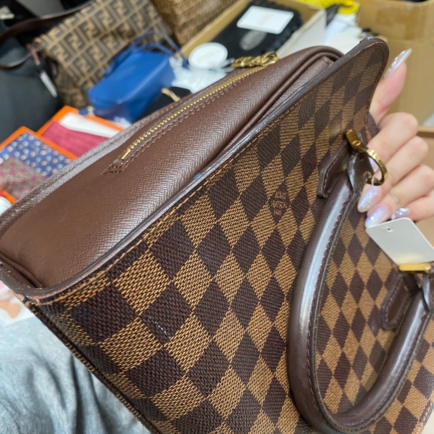 LV 棋盤袋