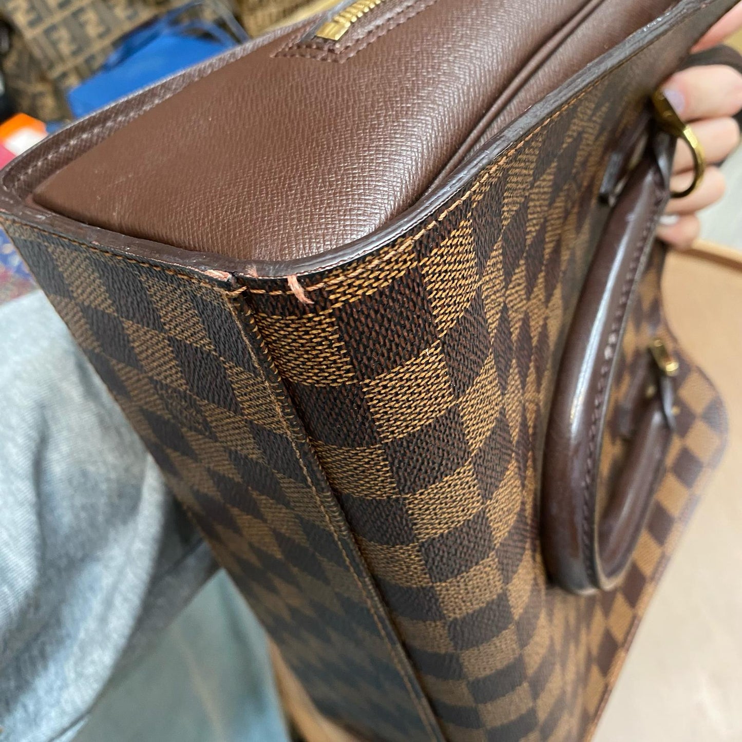 LV 棋盤袋