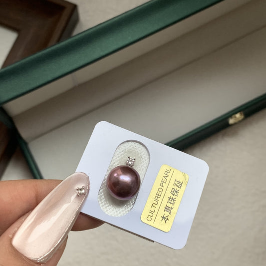 全新11mm 紫珠戴妃頸鏈