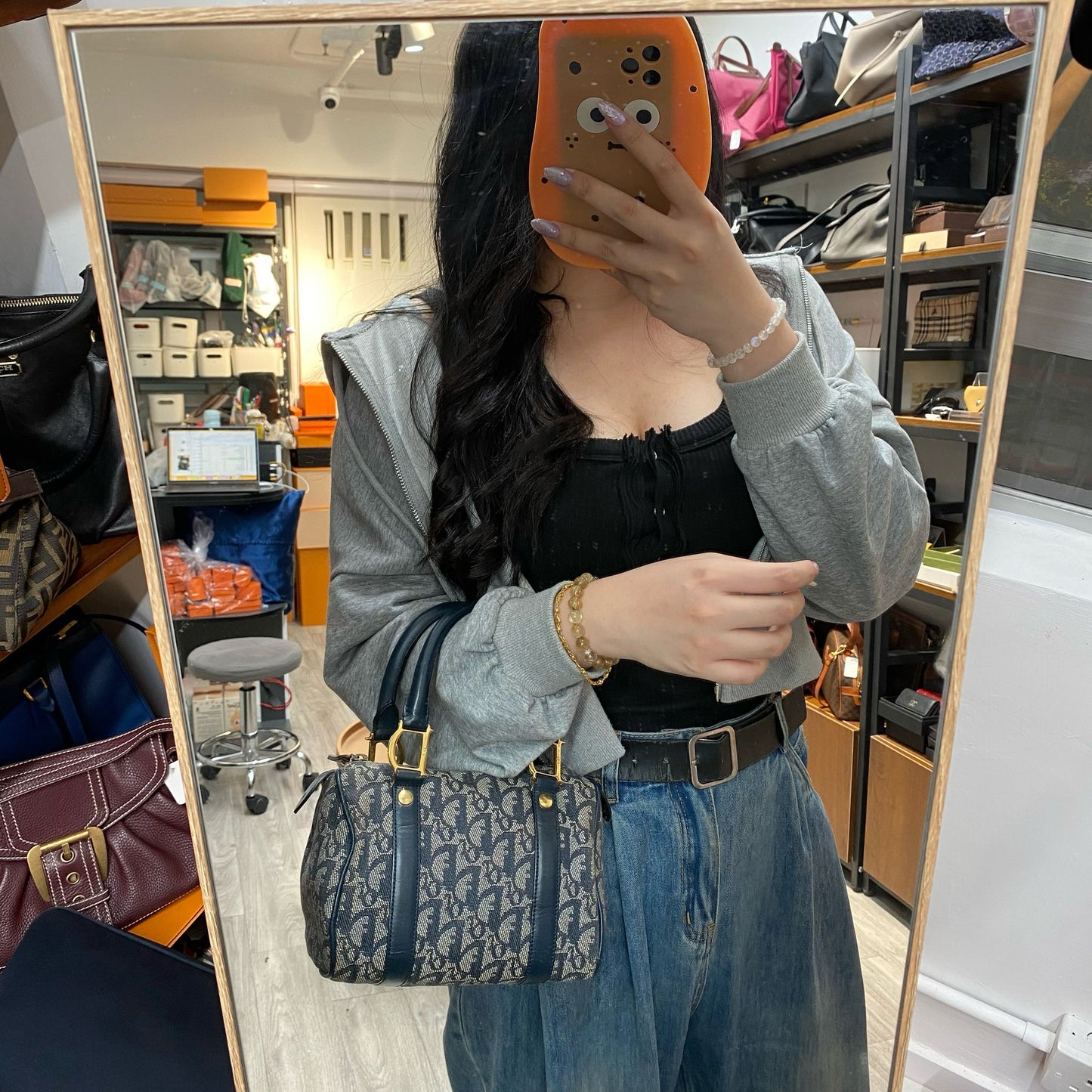 Dior老花小Boston