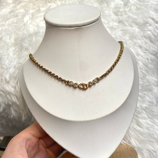 DIOR 4鑽頸鏈