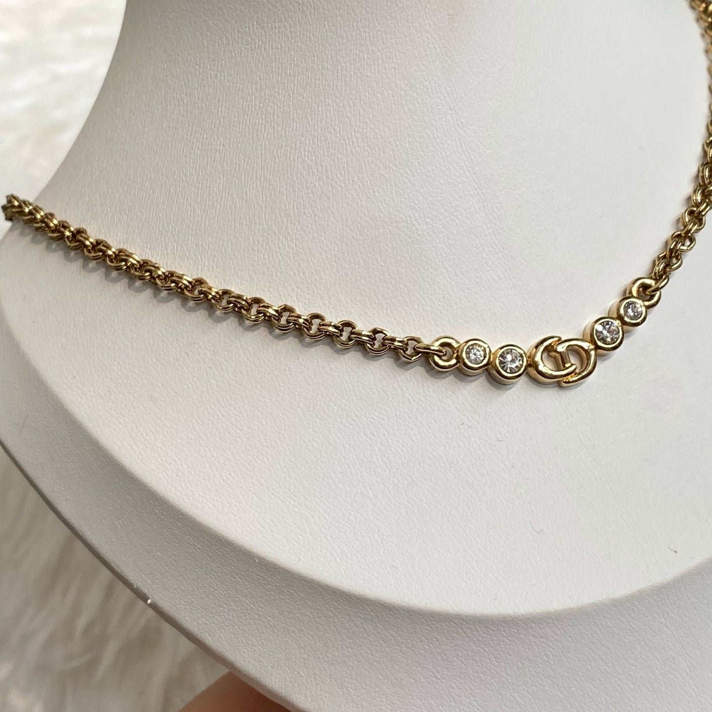 DIOR 4鑽頸鏈
