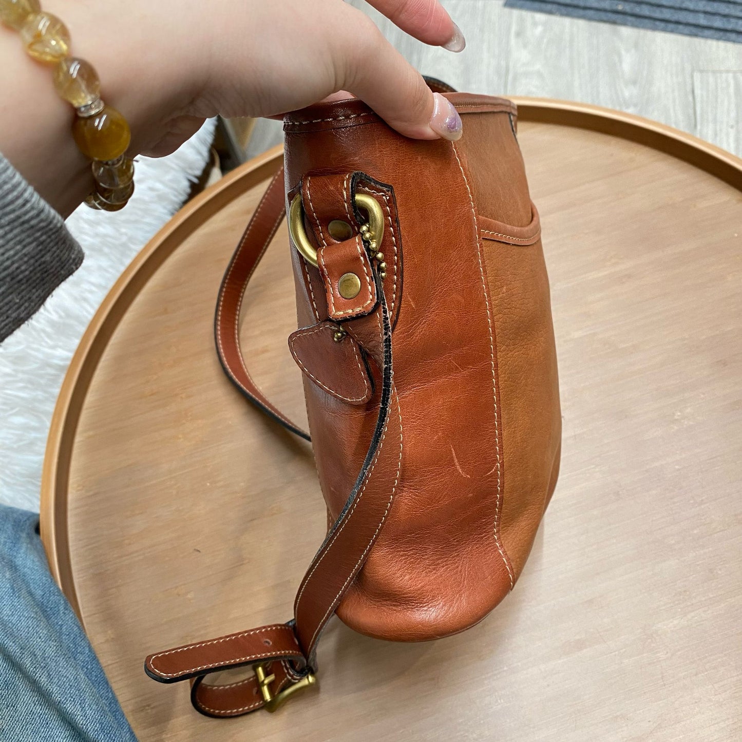 Bally 啡色斜孭袋
